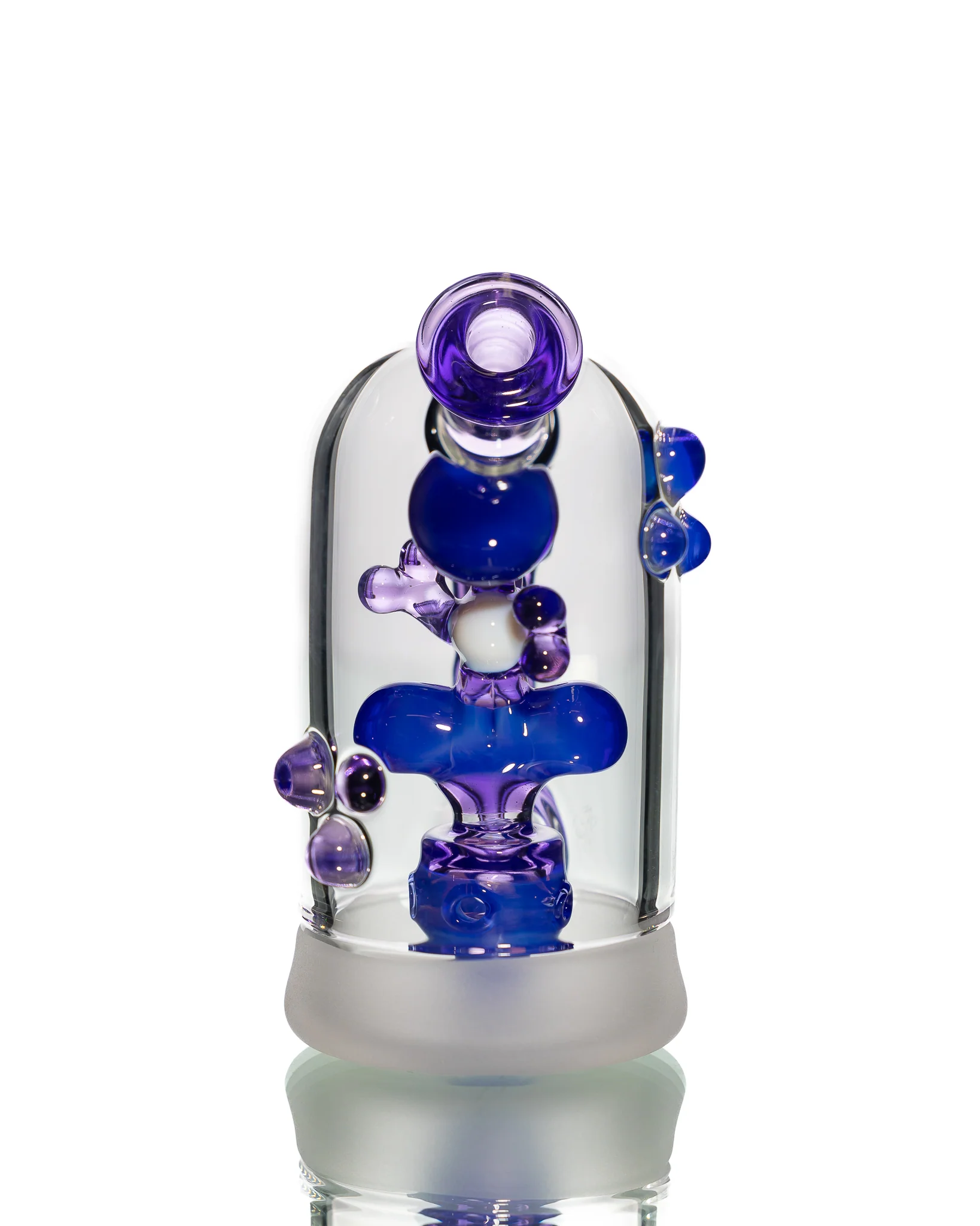 Mitzel Glass- Blue/Purple Trapped Yoshi #266 - Image 3