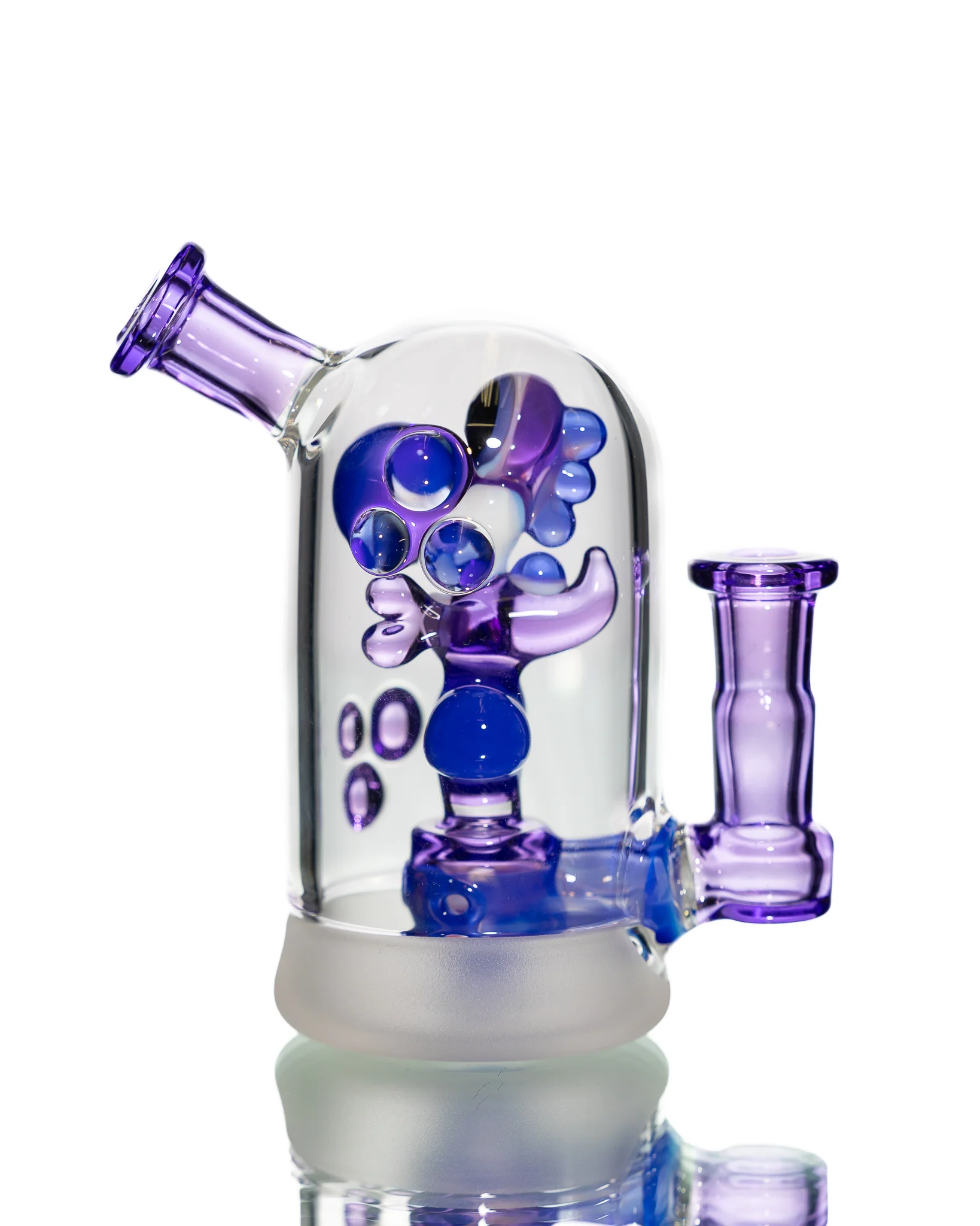 Mitzel Glass- Blue/Purple Trapped Yoshi #266 - Image 4