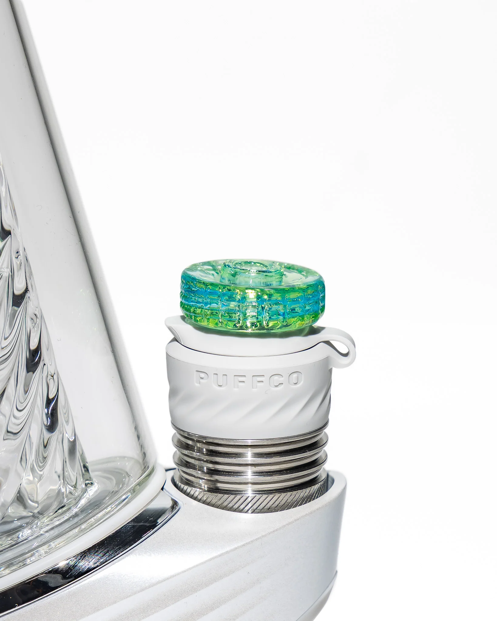 NIB Glass - Peak Pro 3DXL Spinner Cap - Light Green and Blue - Image 3