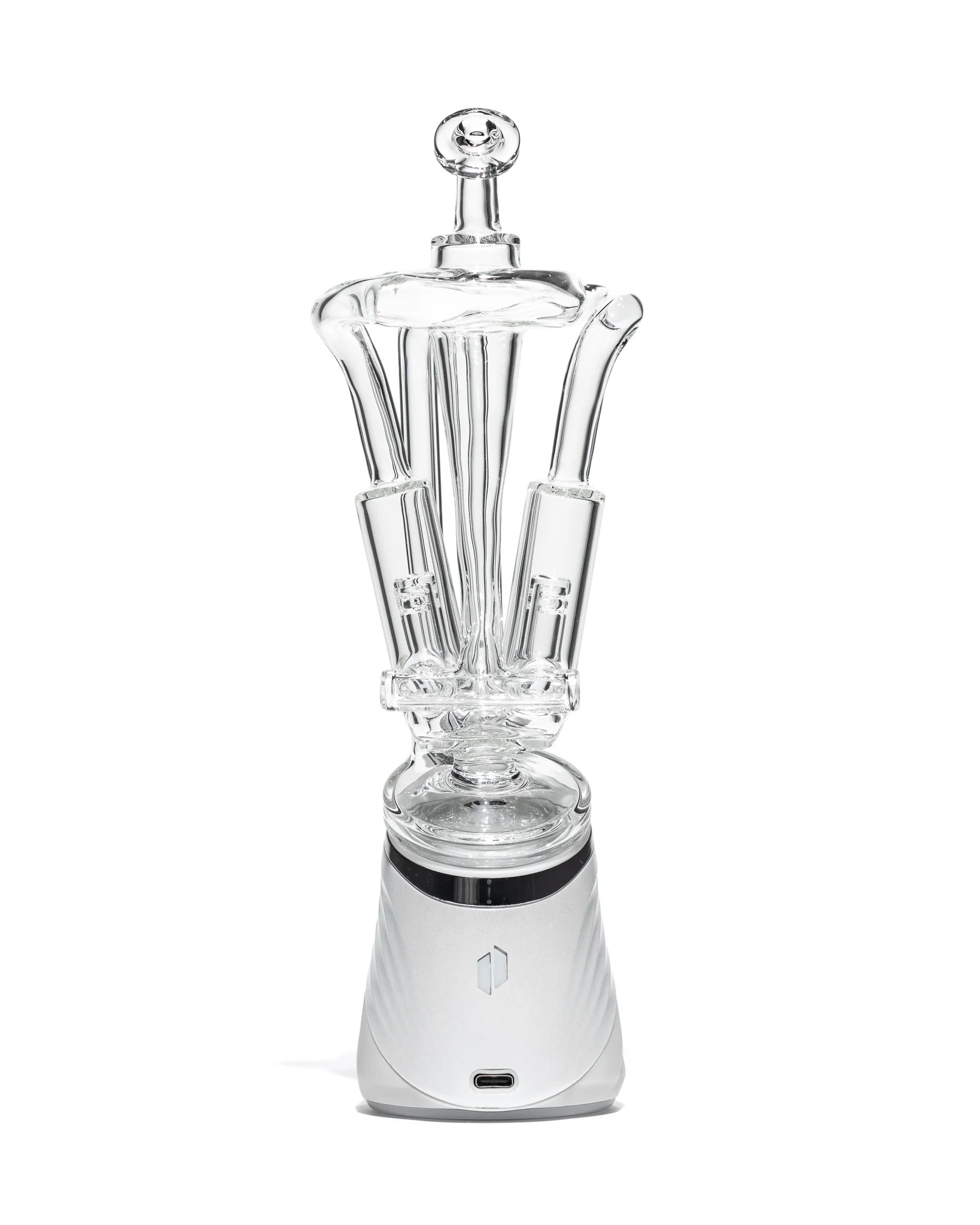NIB Glass - Puffco V-Twin Recycler - Clear - Image 9