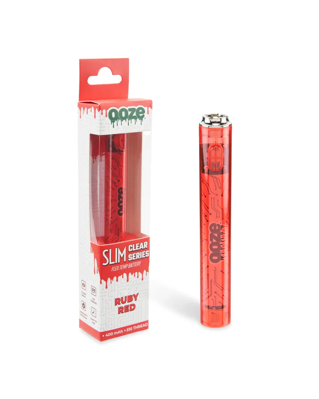 Ooze - Slim Clear Series Transparent 510 Battery - Image 3