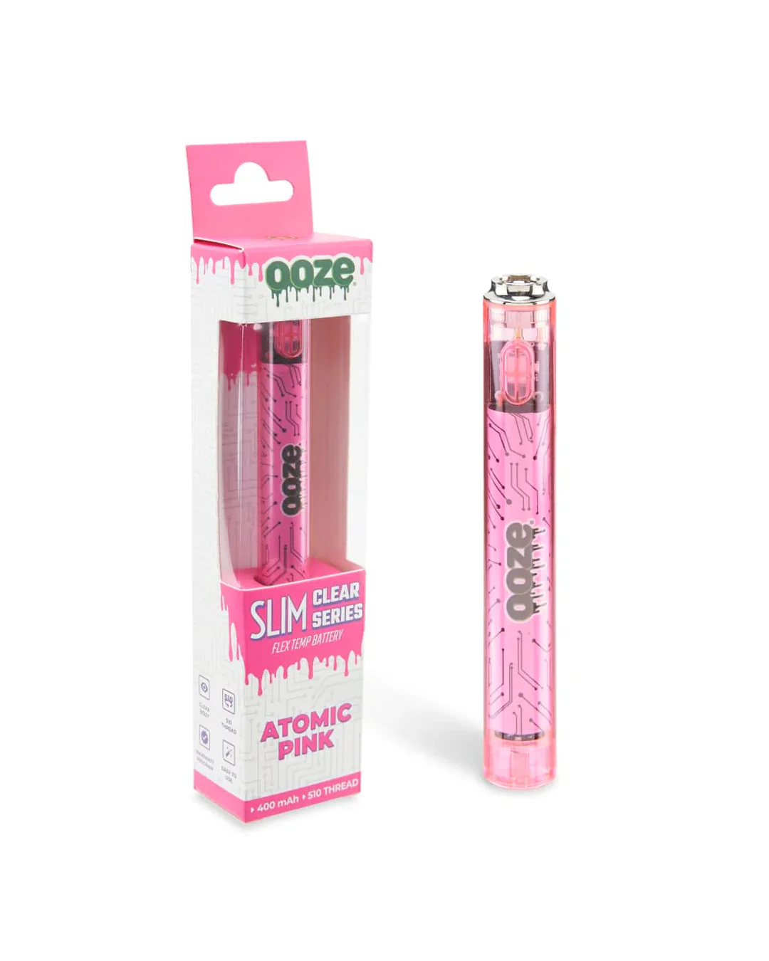 Ooze - Slim Clear Series Transparent 510 Battery - Image 6