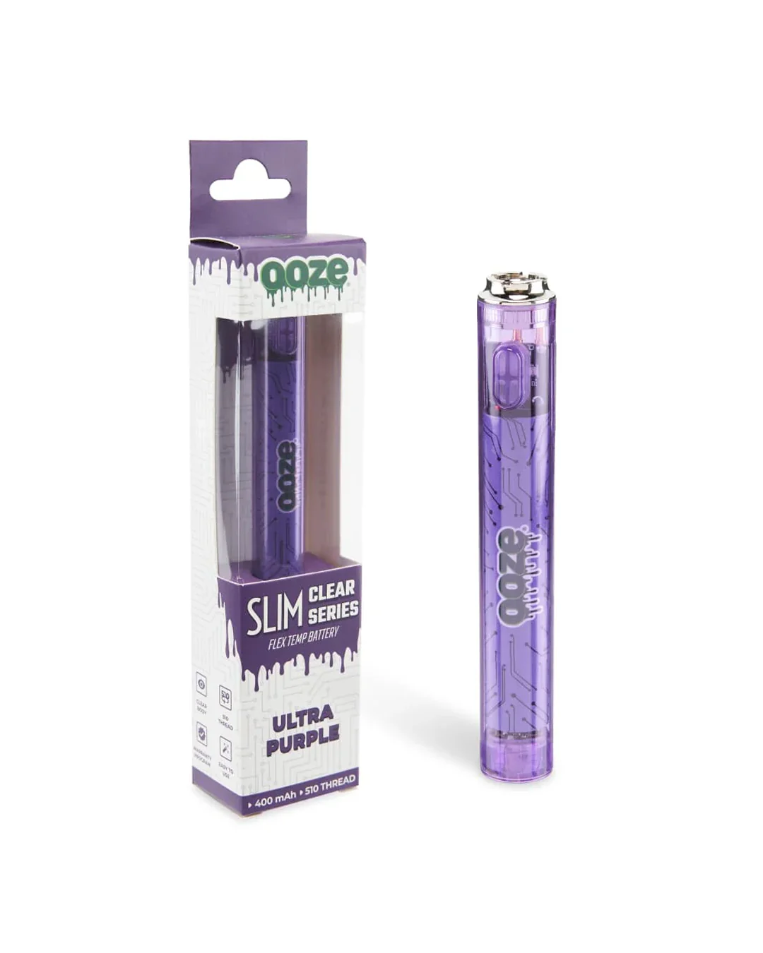 Ooze - Slim Clear Series Transparent 510 Battery - Image 7