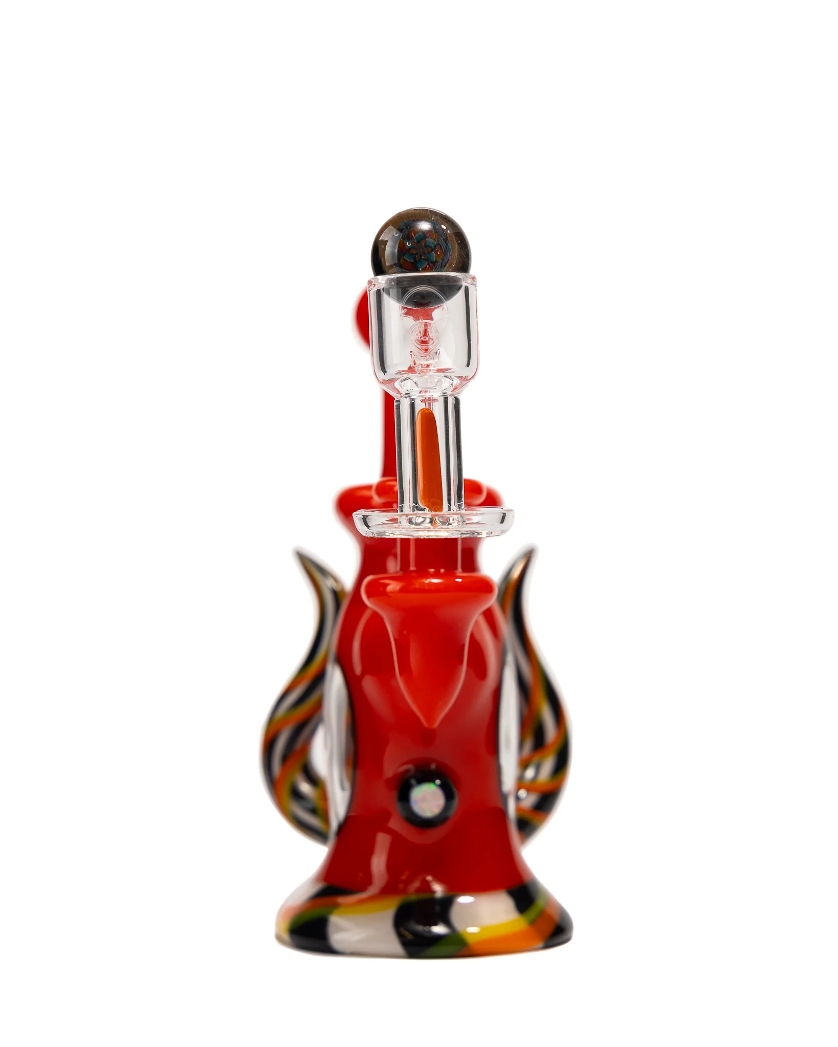 OTW Glass - Red/Clear Mini Tube w/ Slurper Set - Image 3