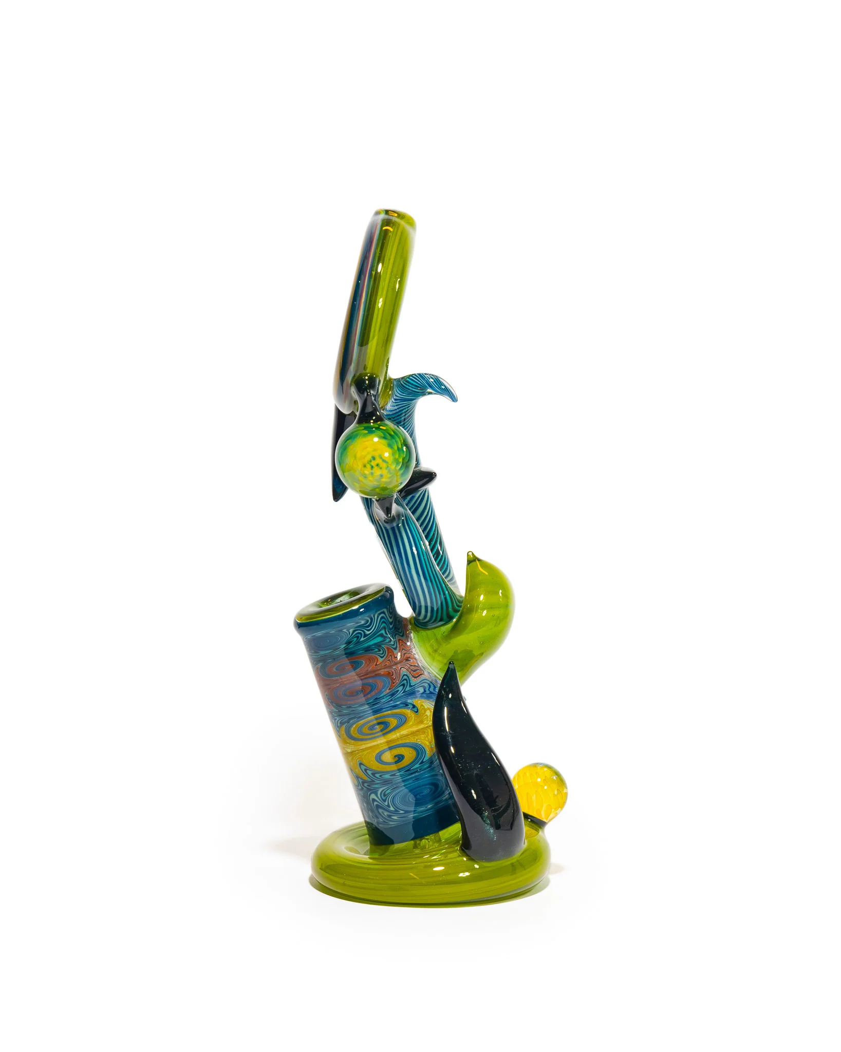 Portal Glass - Dewar - Green, Blue & Yellow - Image 3