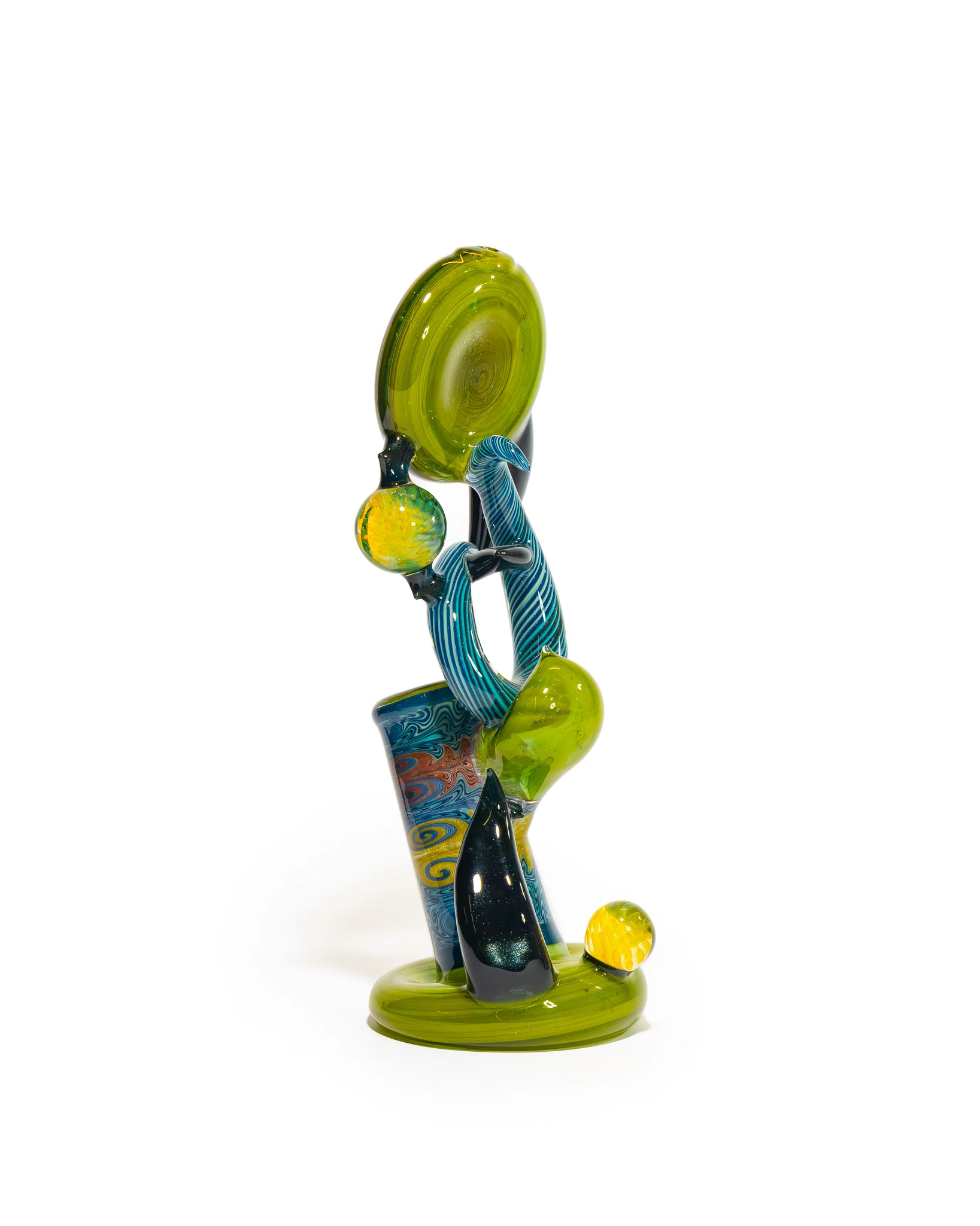 Portal Glass - Dewar - Green, Blue & Yellow - Image 4