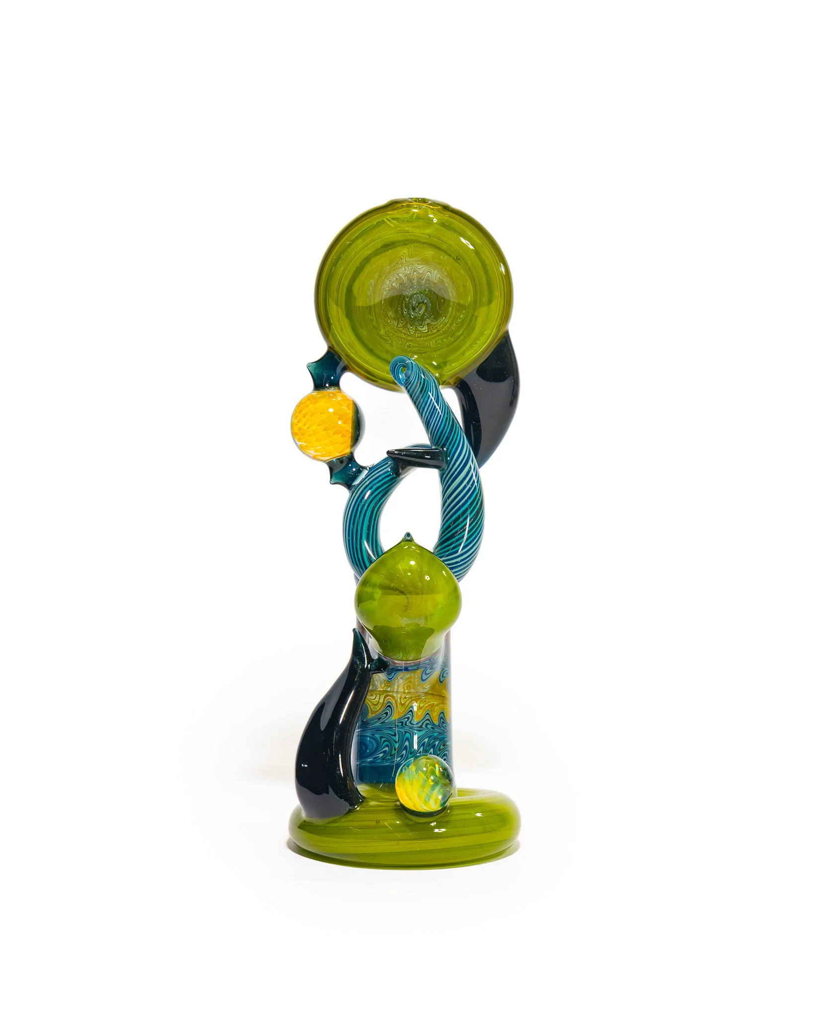 Portal Glass - Dewar - Green, Blue & Yellow - Image 5