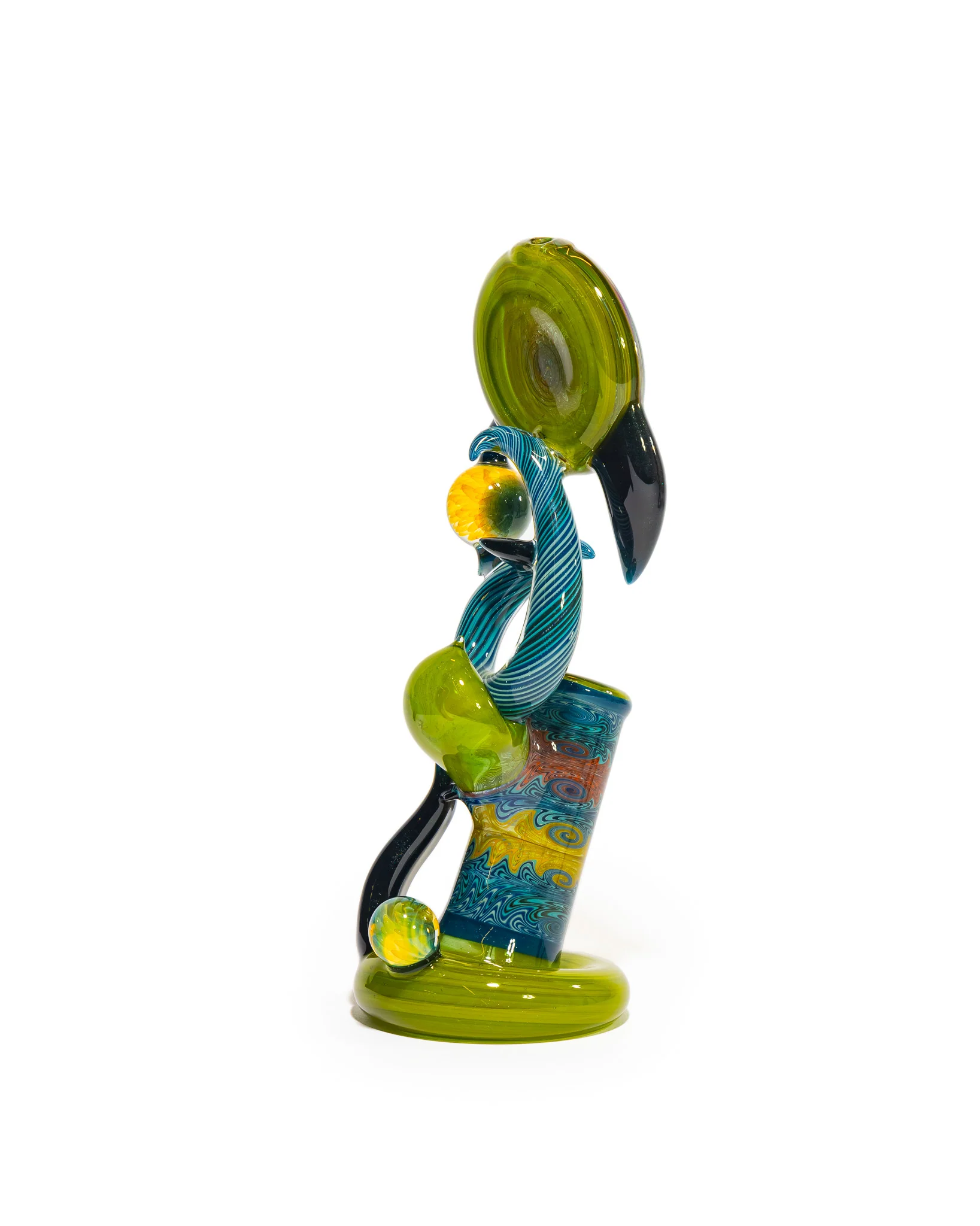 Portal Glass - Dewar - Green, Blue & Yellow - Image 6