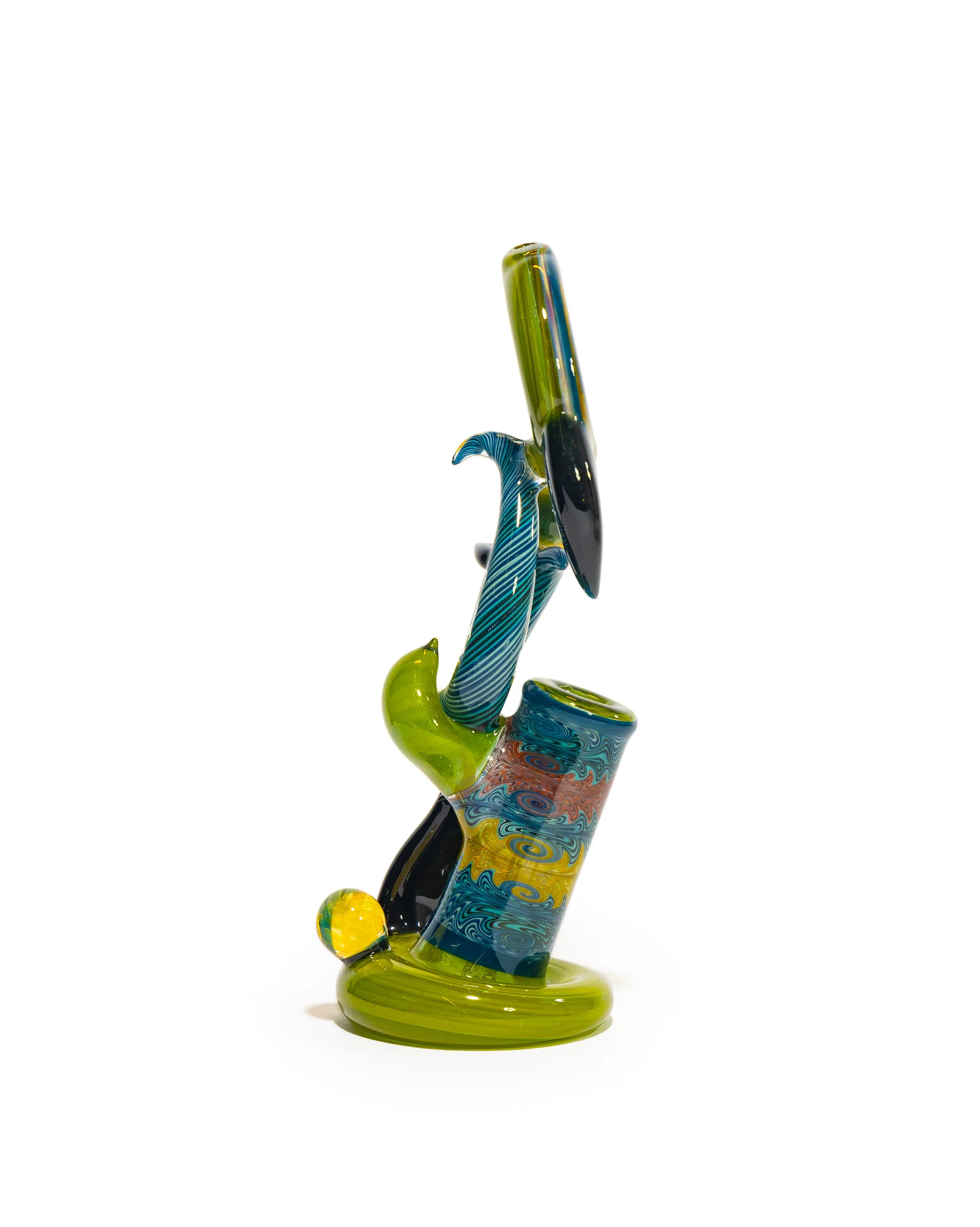 Portal Glass - Dewar - Green, Blue & Yellow - Image 7