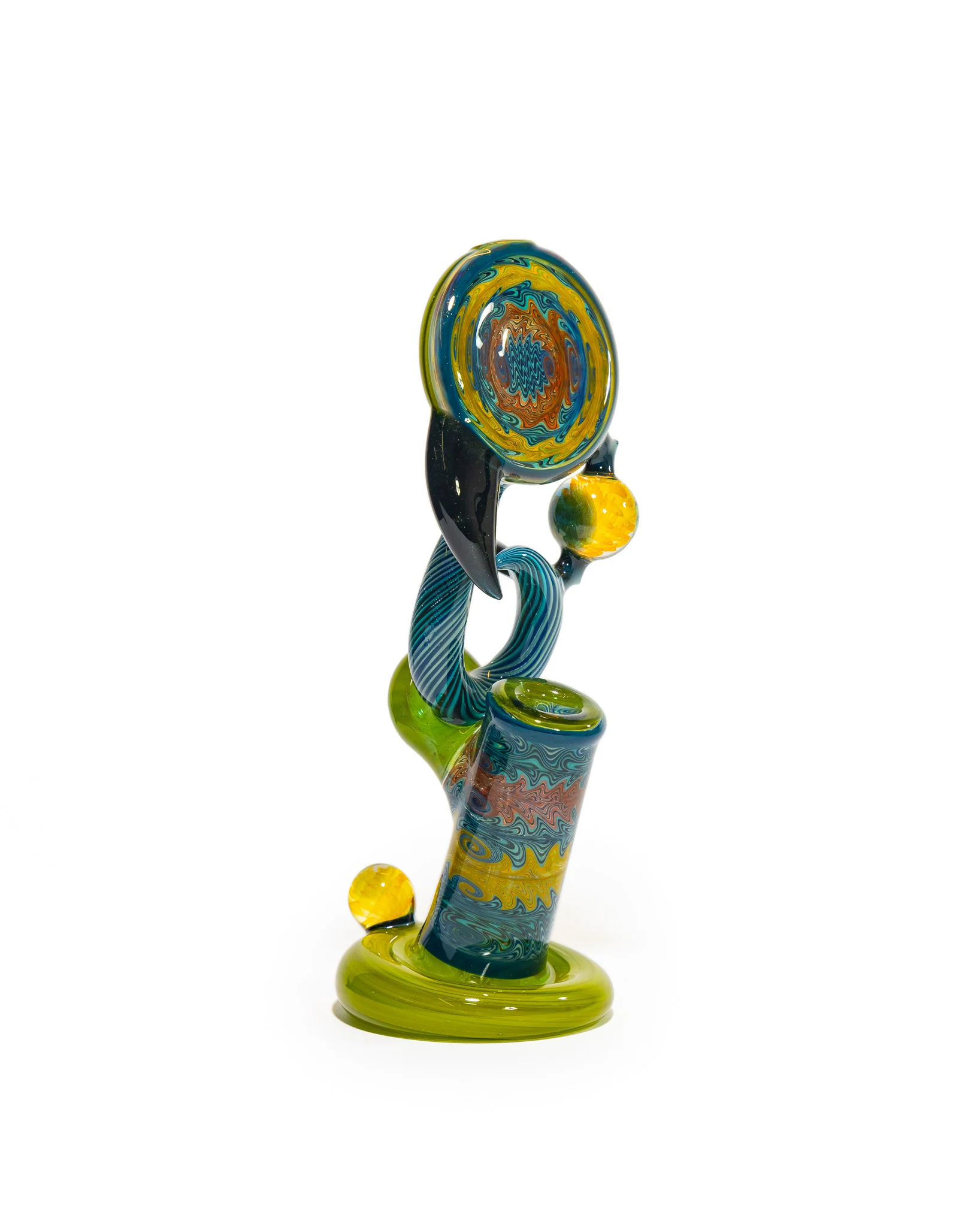 Portal Glass - Dewar - Green, Blue & Yellow - Image 8