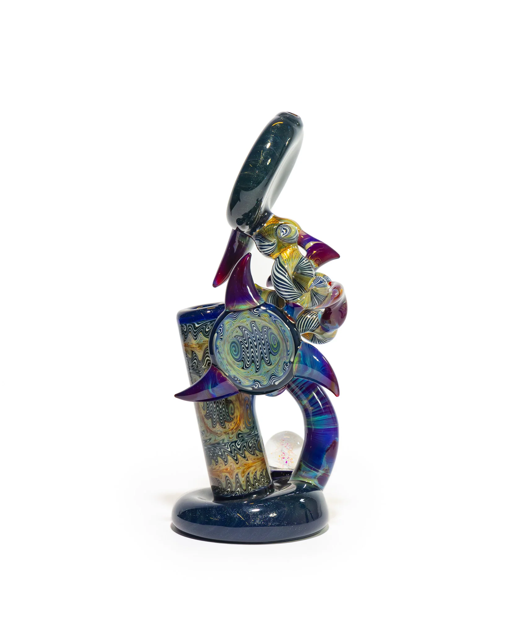 Portal Glass - Dewar - Blue, Purple and White - Image 3
