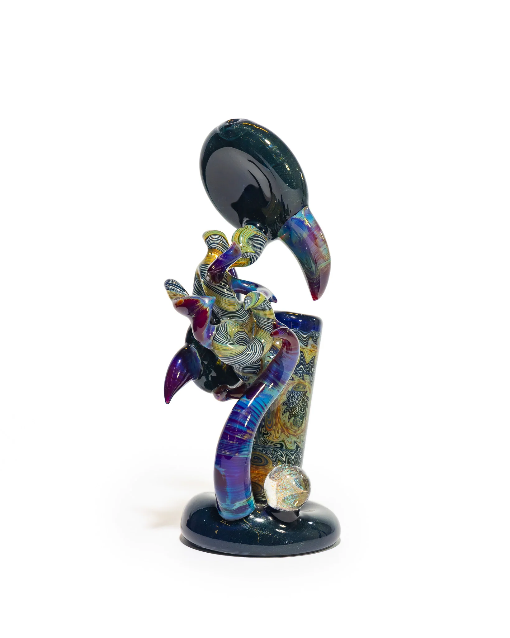 Portal Glass - Dewar - Blue, Purple and White - Image 6