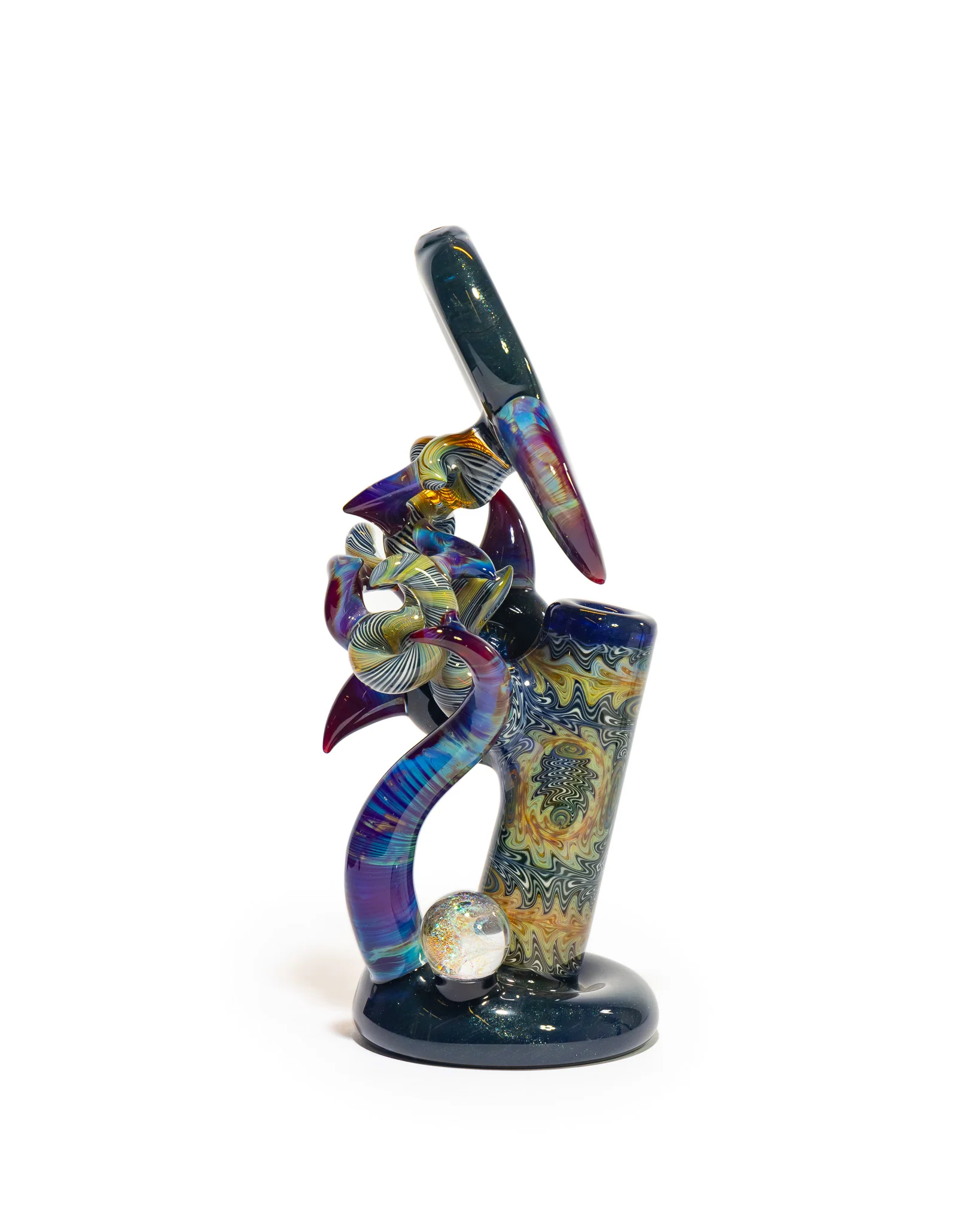 Portal Glass - Dewar - Blue, Purple and White - Image 7