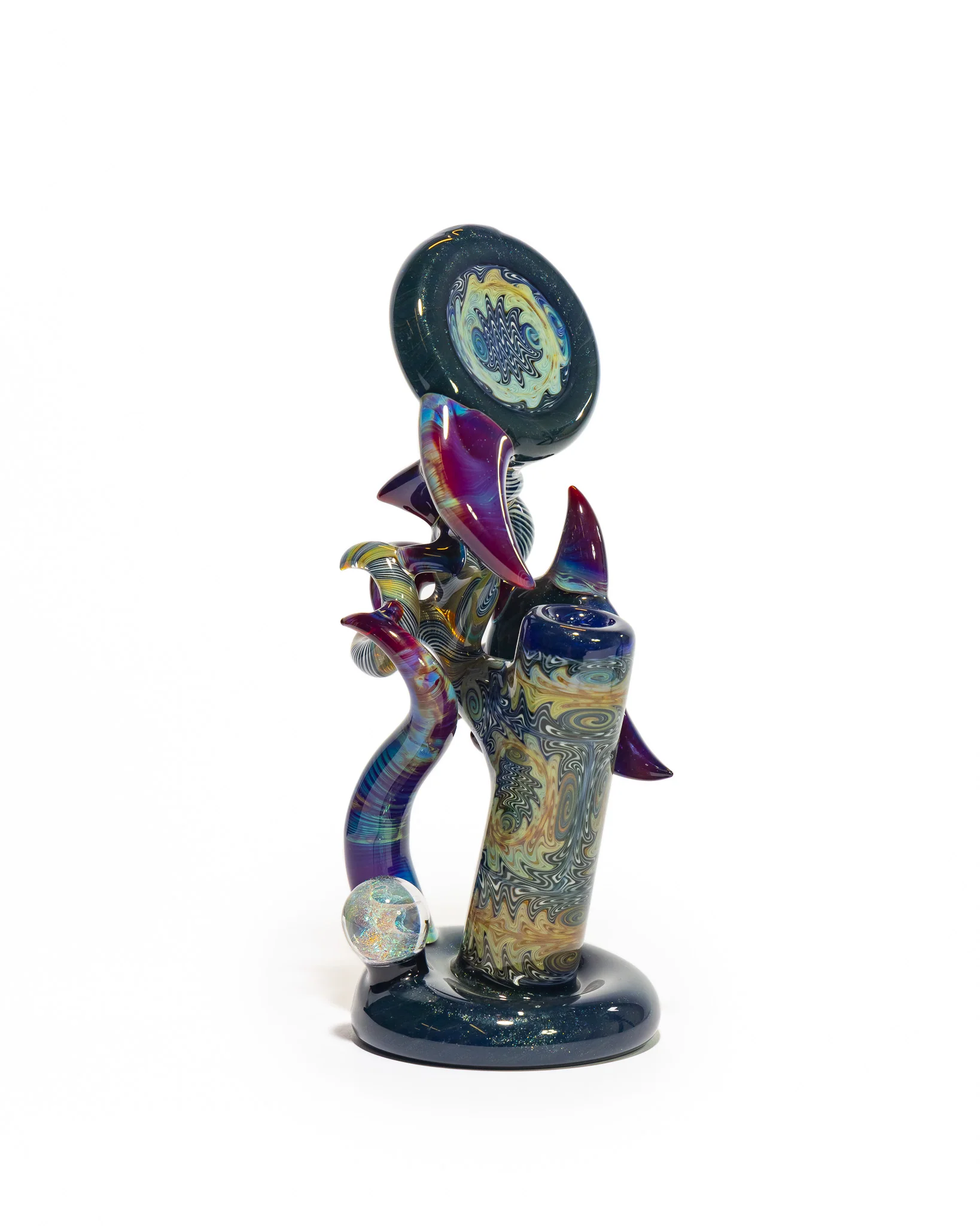 Portal Glass - Dewar - Blue, Purple and White - Image 8
