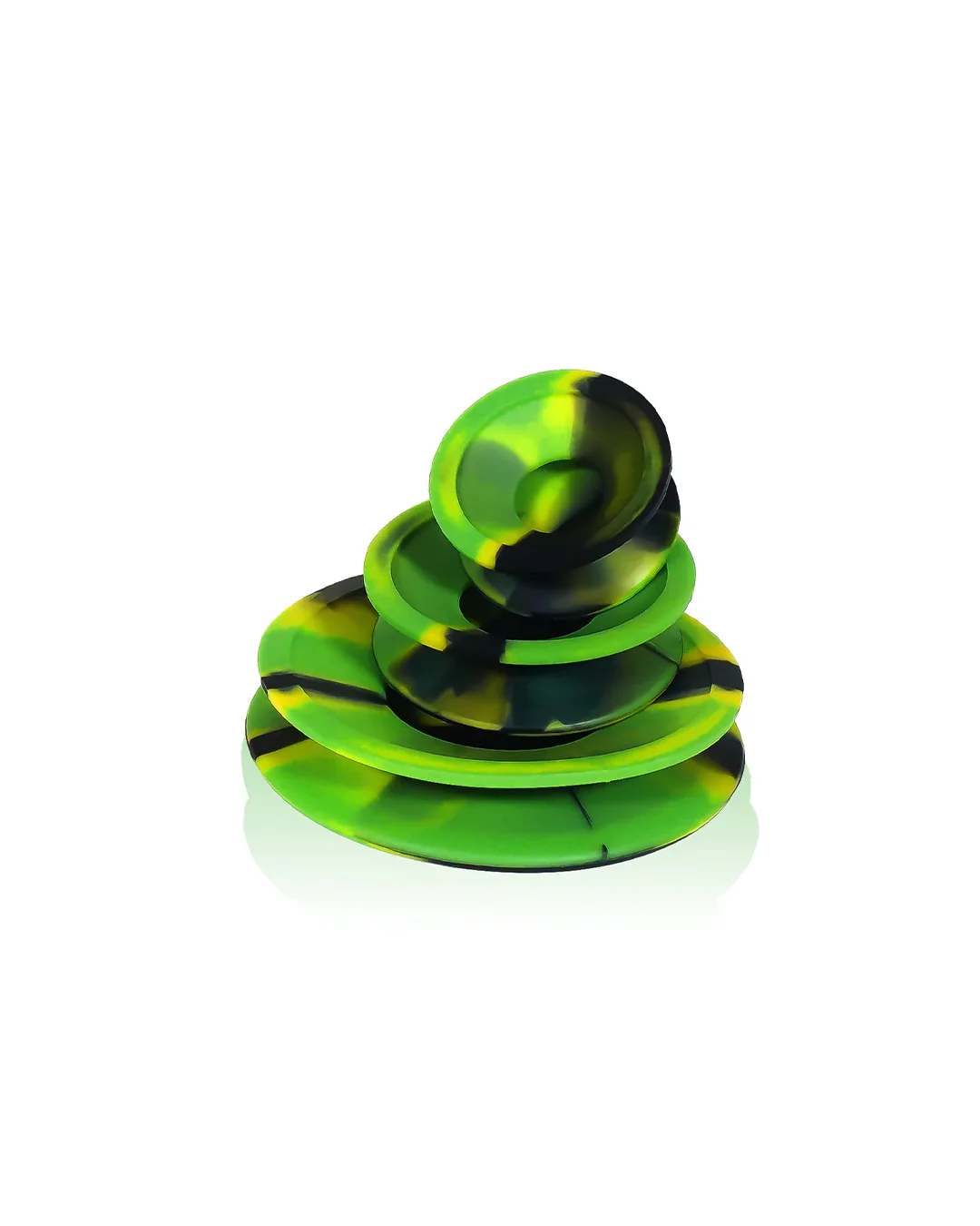 Prism Water Pipes - Silicone Cleaning Caps - Green & Black - Image 3