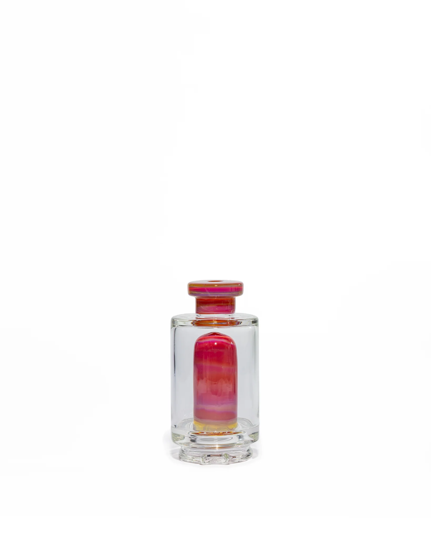 Randohm Glass - Mini Chugger Puffco Top - NS Yellow over Lite Orange Elvis over Cherry - Image 10