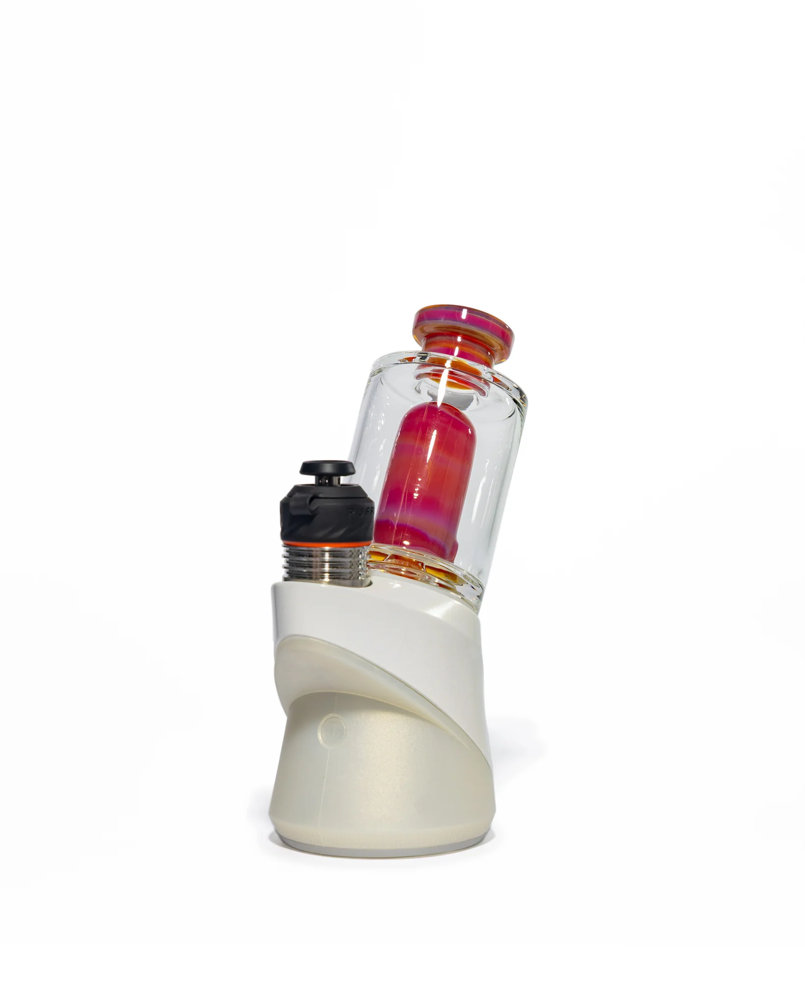 Randohm Glass - Mini Chugger Puffco Top - NS Yellow over Lite Orange Elvis over Cherry - Image 9
