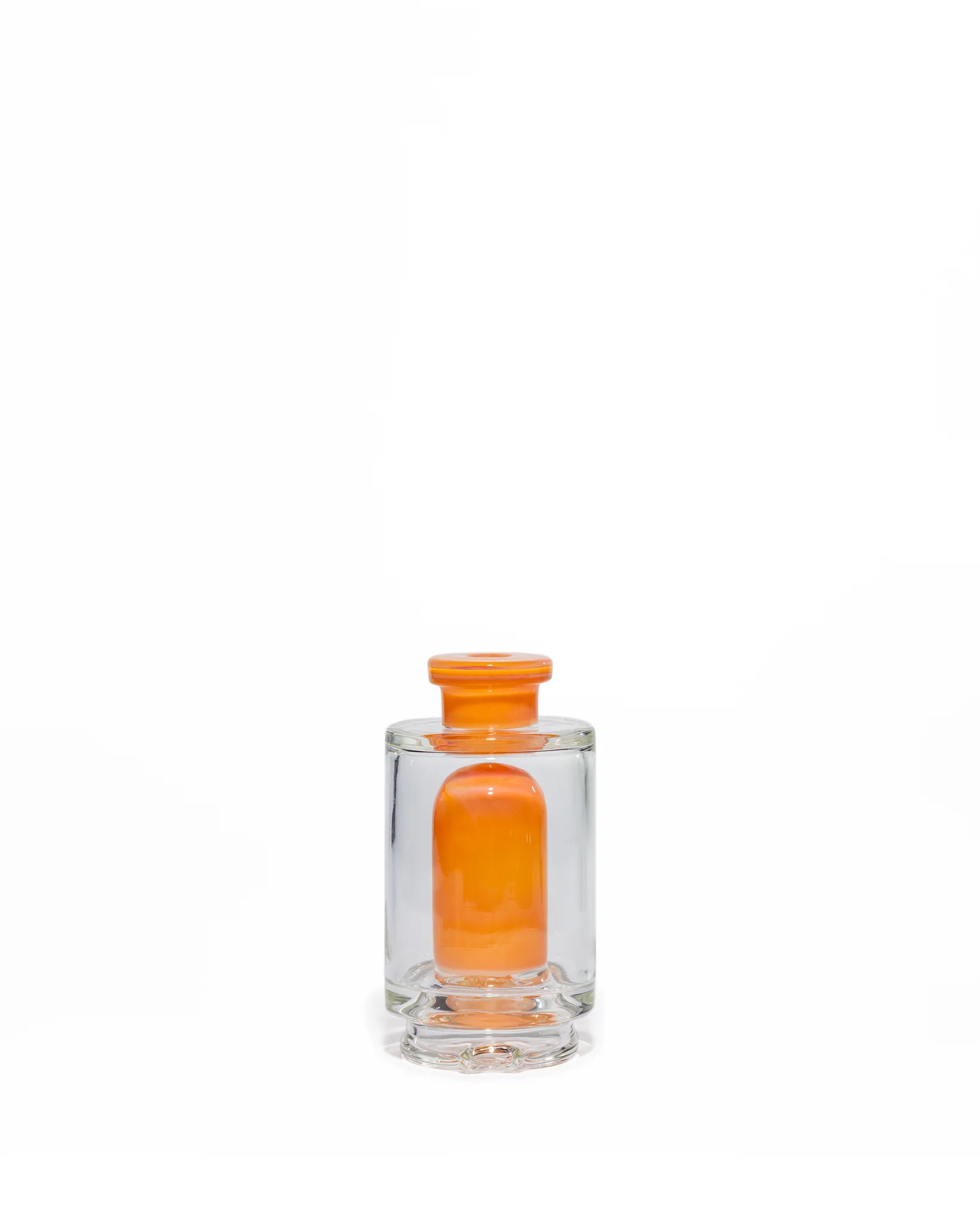 Randohm Glass - Mini Chugger Puffco Top - NS Yellow over Lite Orange Elvis over Tangerine - Image 10