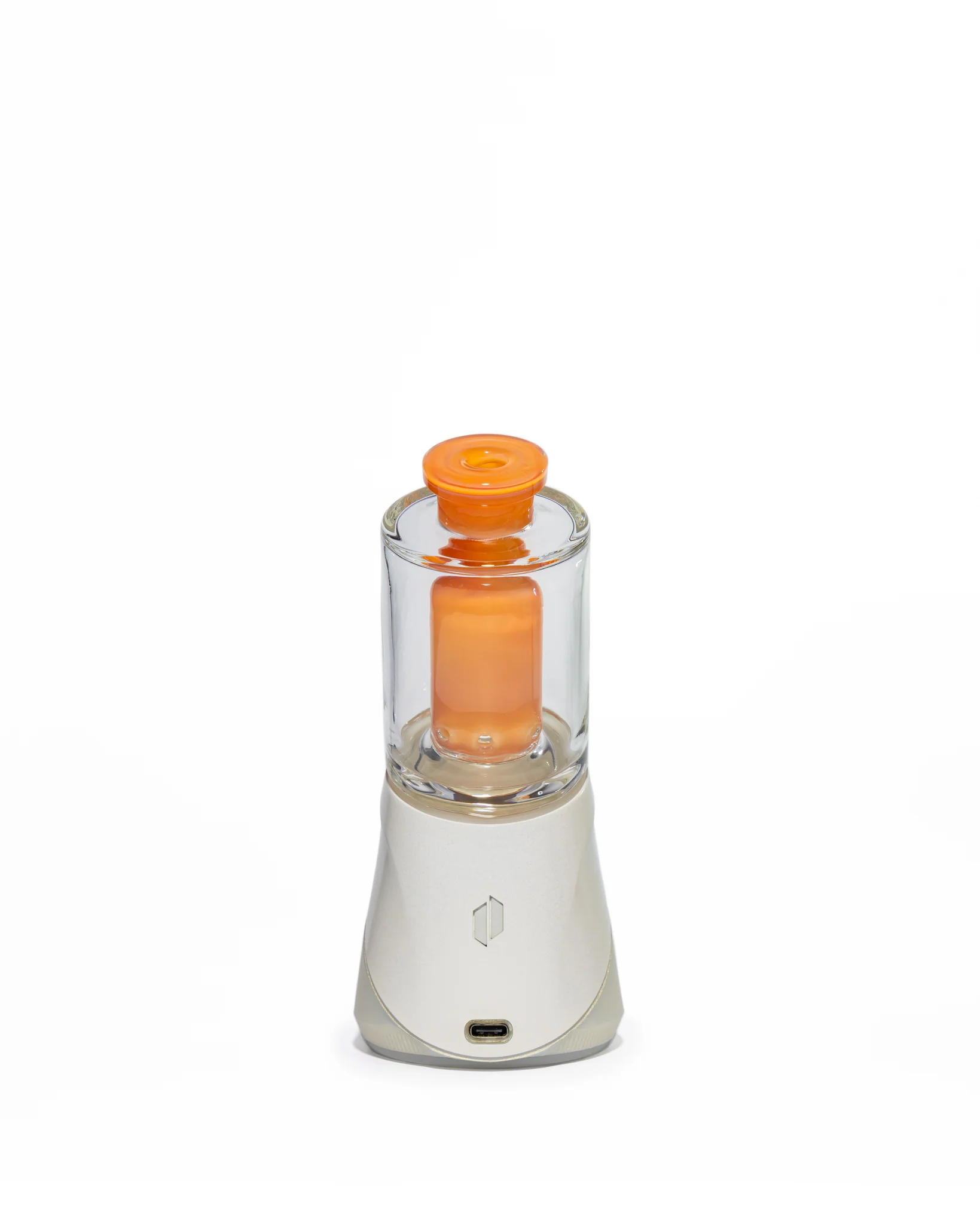 Randohm Glass - Mini Chugger Puffco Top - NS Yellow over Lite Orange Elvis over Tangerine - Image 4