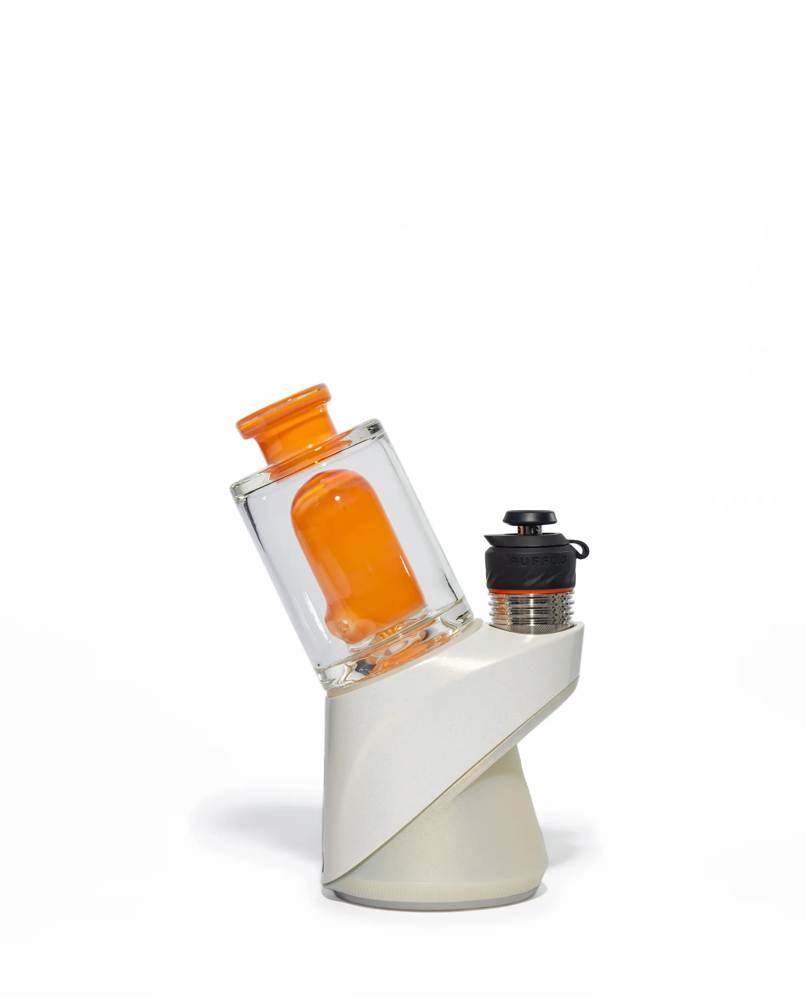 Randohm Glass - Mini Chugger Puffco Top - NS Yellow over Lite Orange Elvis over Tangerine - Image 6