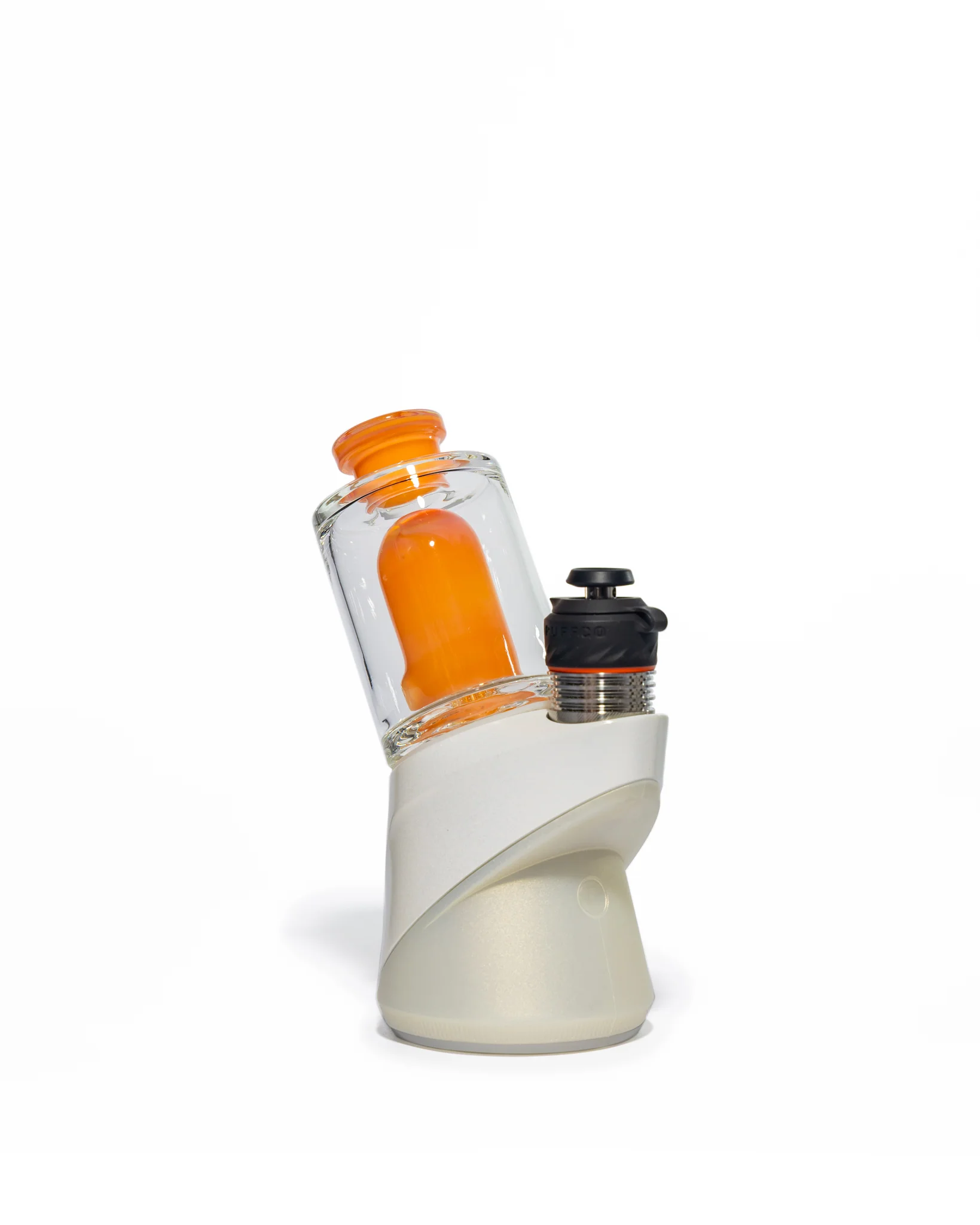 Randohm Glass - Mini Chugger Puffco Top - NS Yellow over Lite Orange Elvis over Tangerine - Image 7