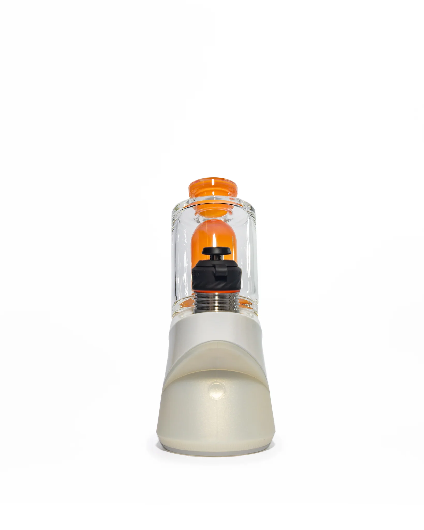Randohm Glass - Mini Chugger Puffco Top - NS Yellow over Lite Orange Elvis over Tangerine - Image 8