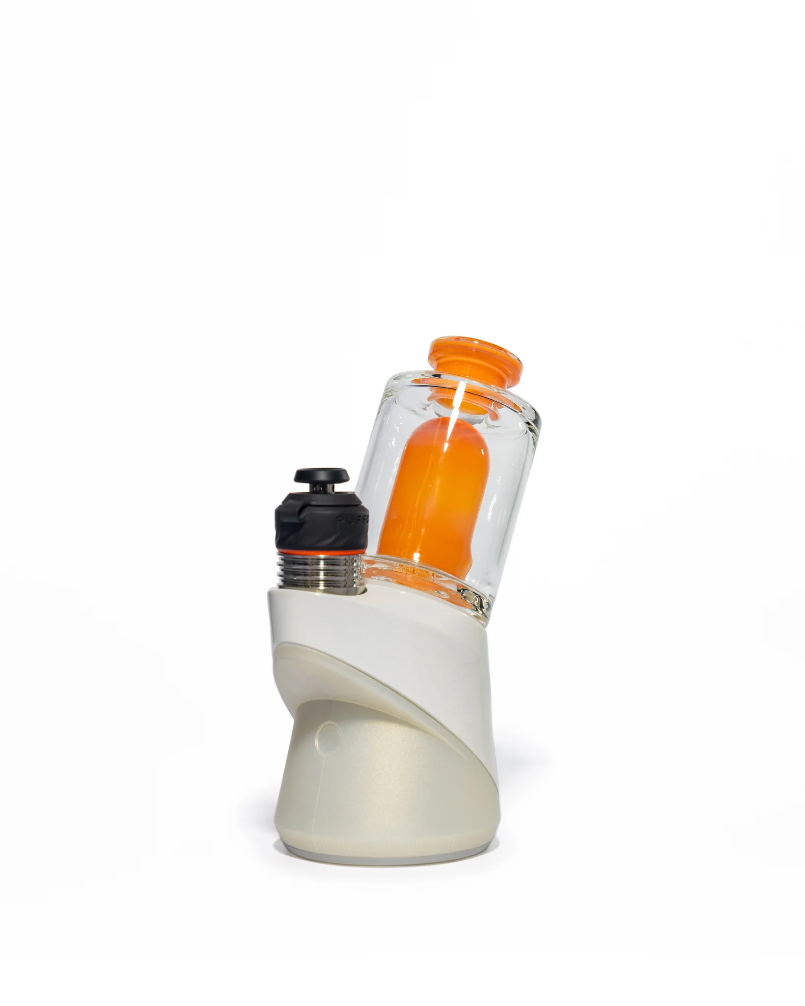 Randohm Glass - Mini Chugger Puffco Top - NS Yellow over Lite Orange Elvis over Tangerine - Image 9