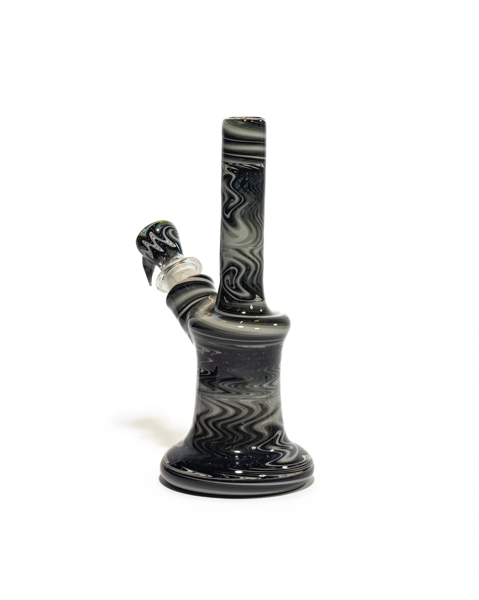 Gobs Glass - Re Wig-Wag Bong - Black & White - Image 3