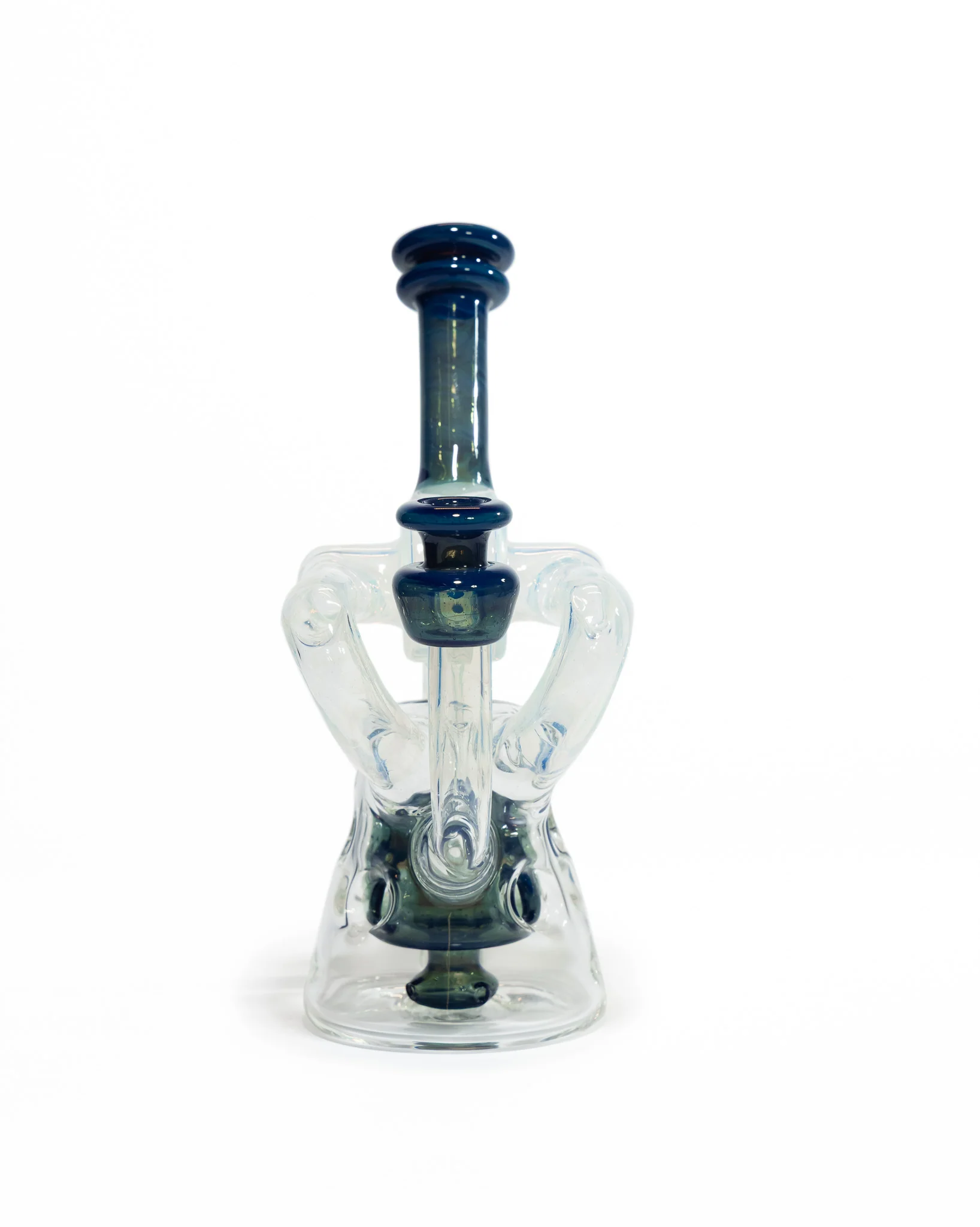 Red Tail Glass - V1 Terp Guzzler Recycler - Blue & Green - Image 7