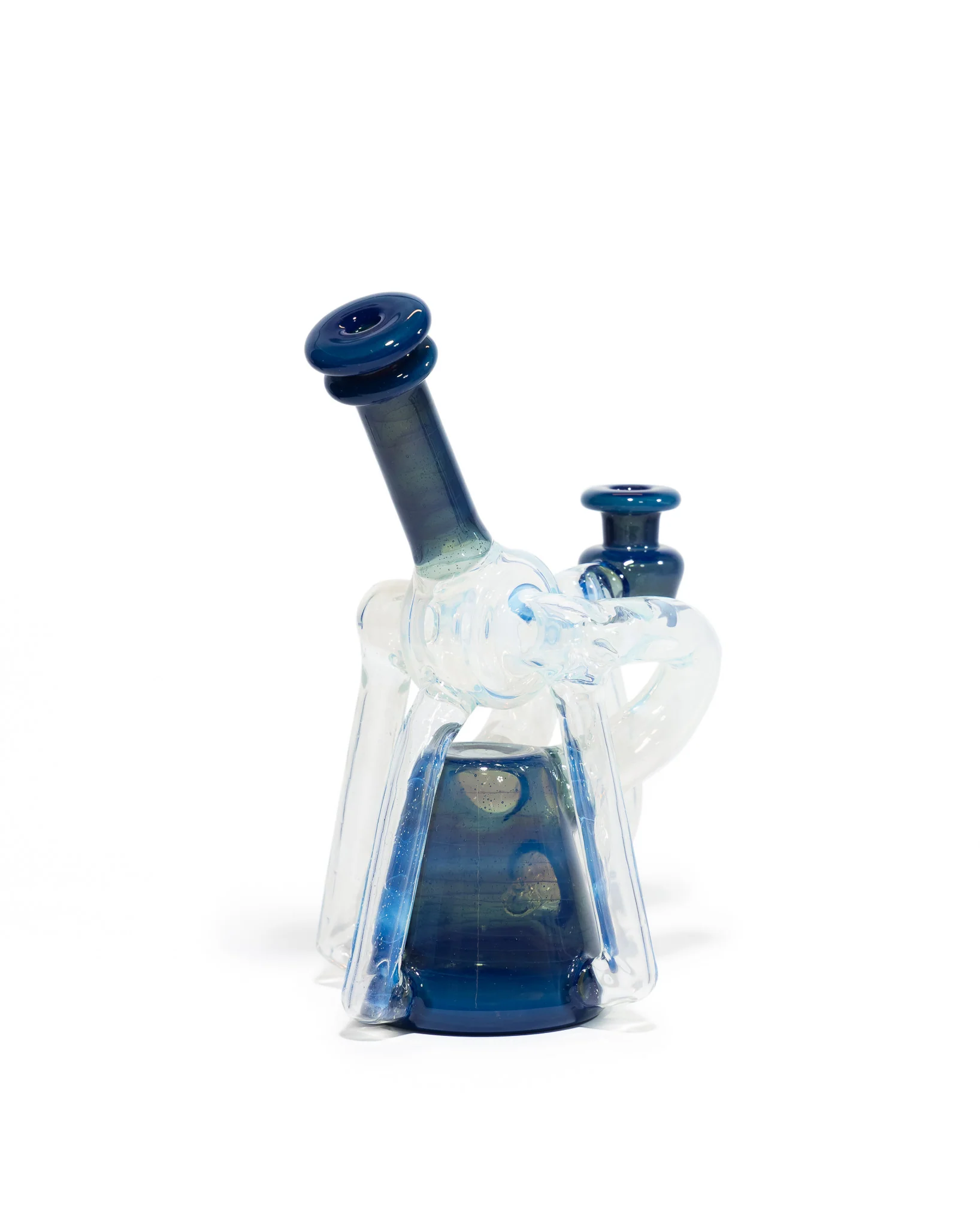 Red Tail Glass - V2 Terp Guzzler Recycler - Ghost & Blue Slyme - Image 4