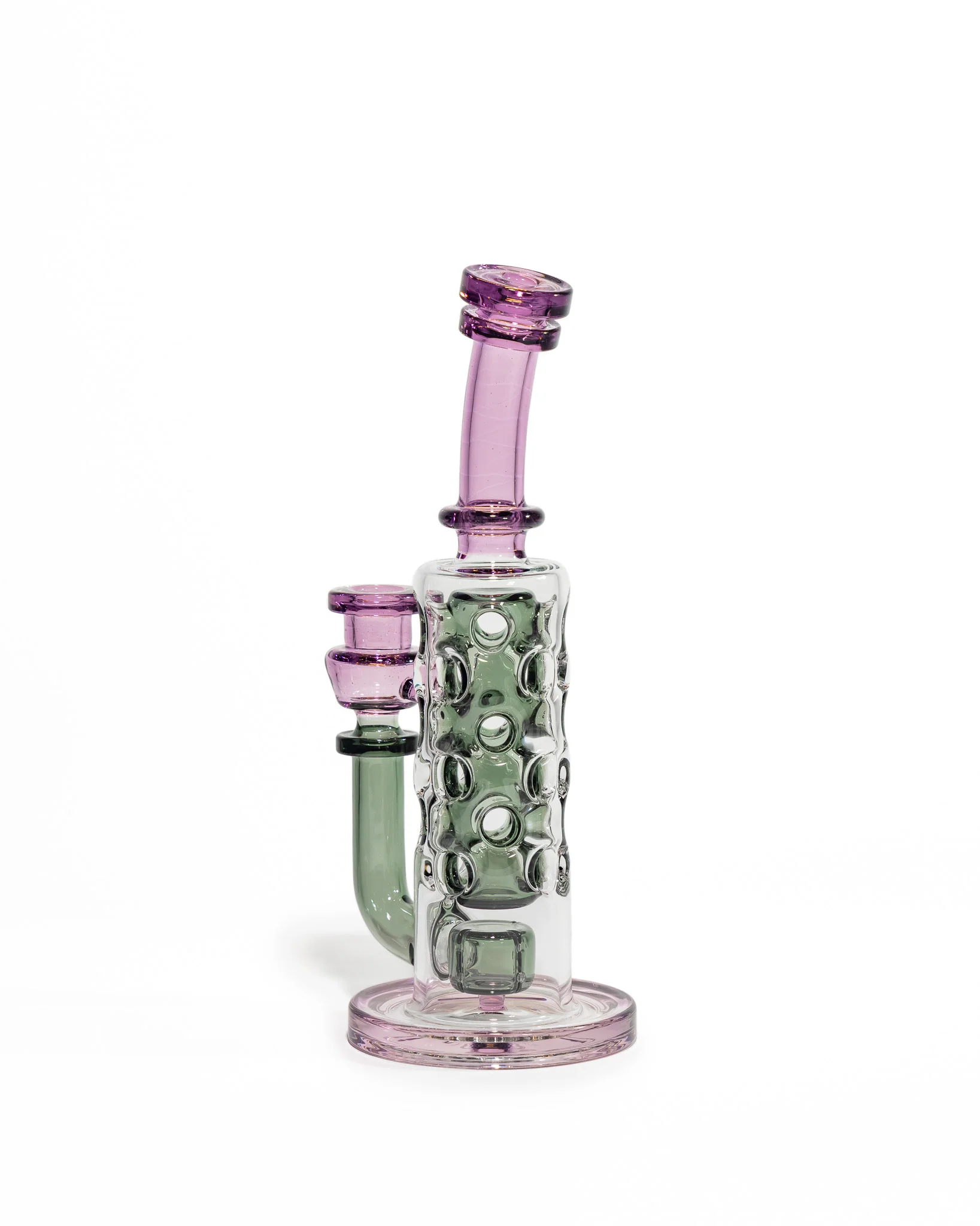 Red Tail Glass - 24 Hole Straight Fab Jammer - Dark Clear & Nightshade - Image 2