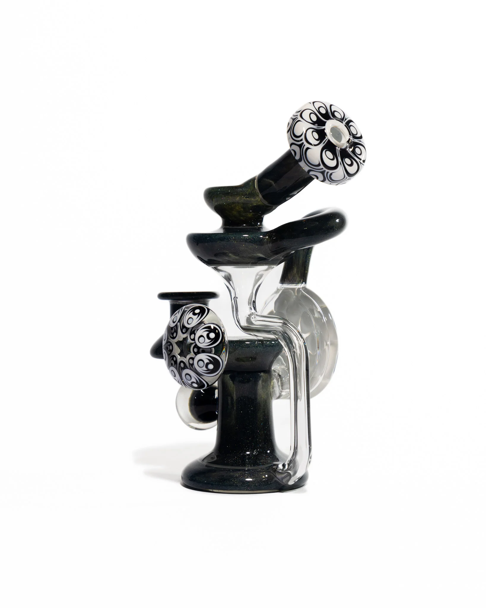 Robbie Lofland Glass x Padrick Newton - Sidecar Recycler - Black & White - Image 2