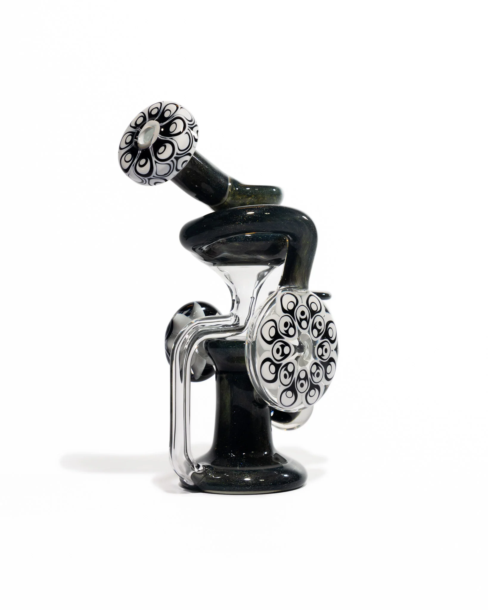 Robbie Lofland Glass x Padrick Newton - Sidecar Recycler - Black & White - Image 3