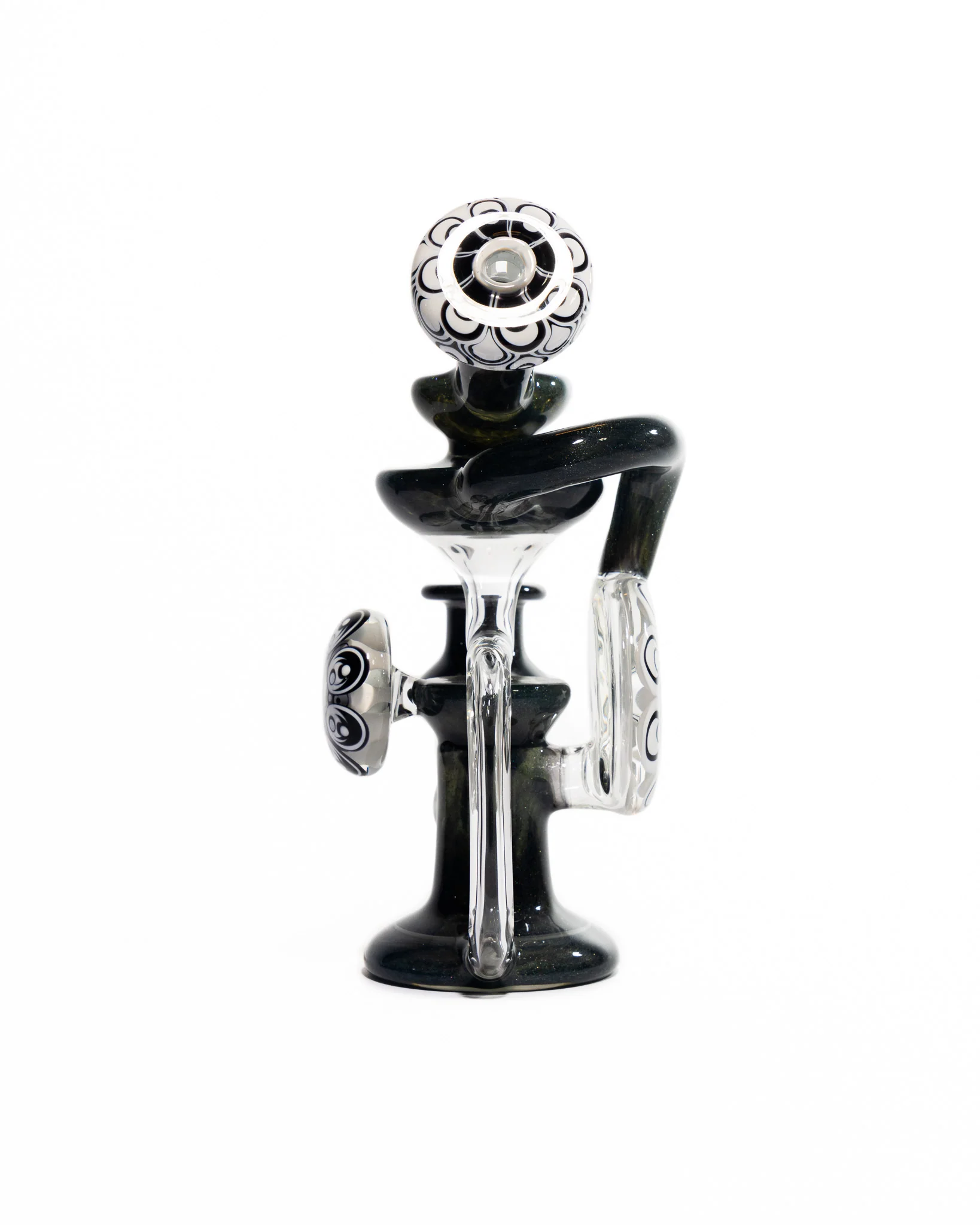 Robbie Lofland Glass x Padrick Newton - Sidecar Recycler - Black & White - Image 4