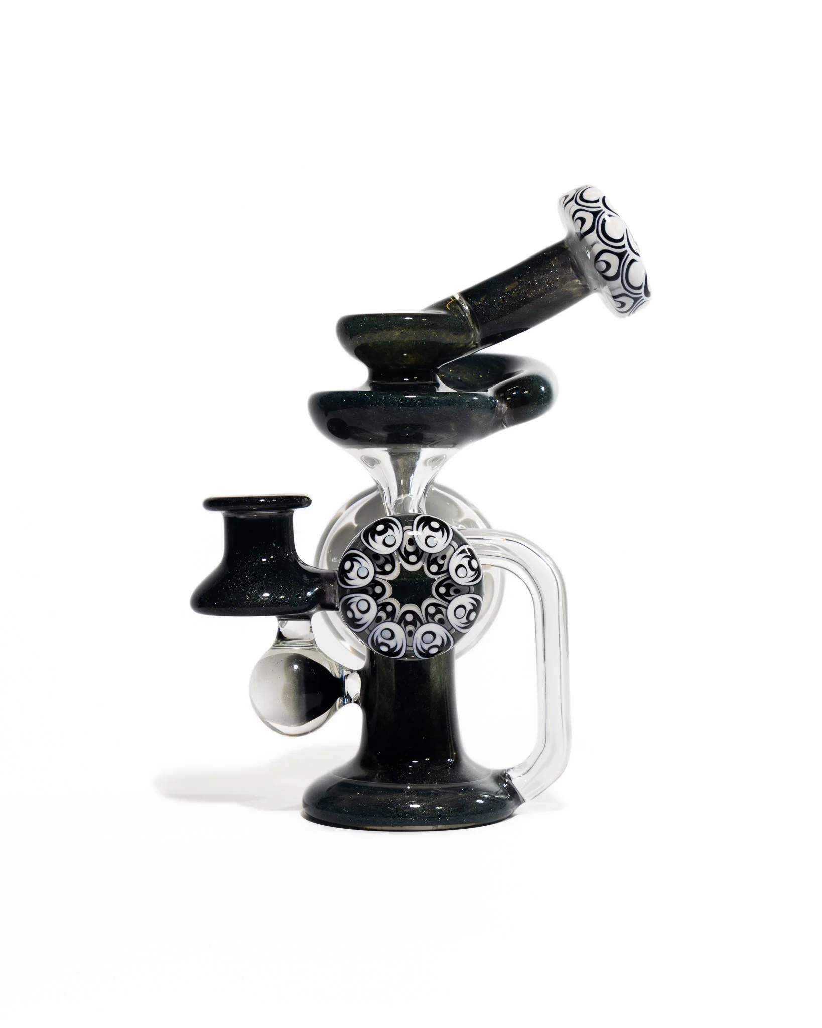 Robbie Lofland Glass x Padrick Newton - Sidecar Recycler - Black & White - Image 5