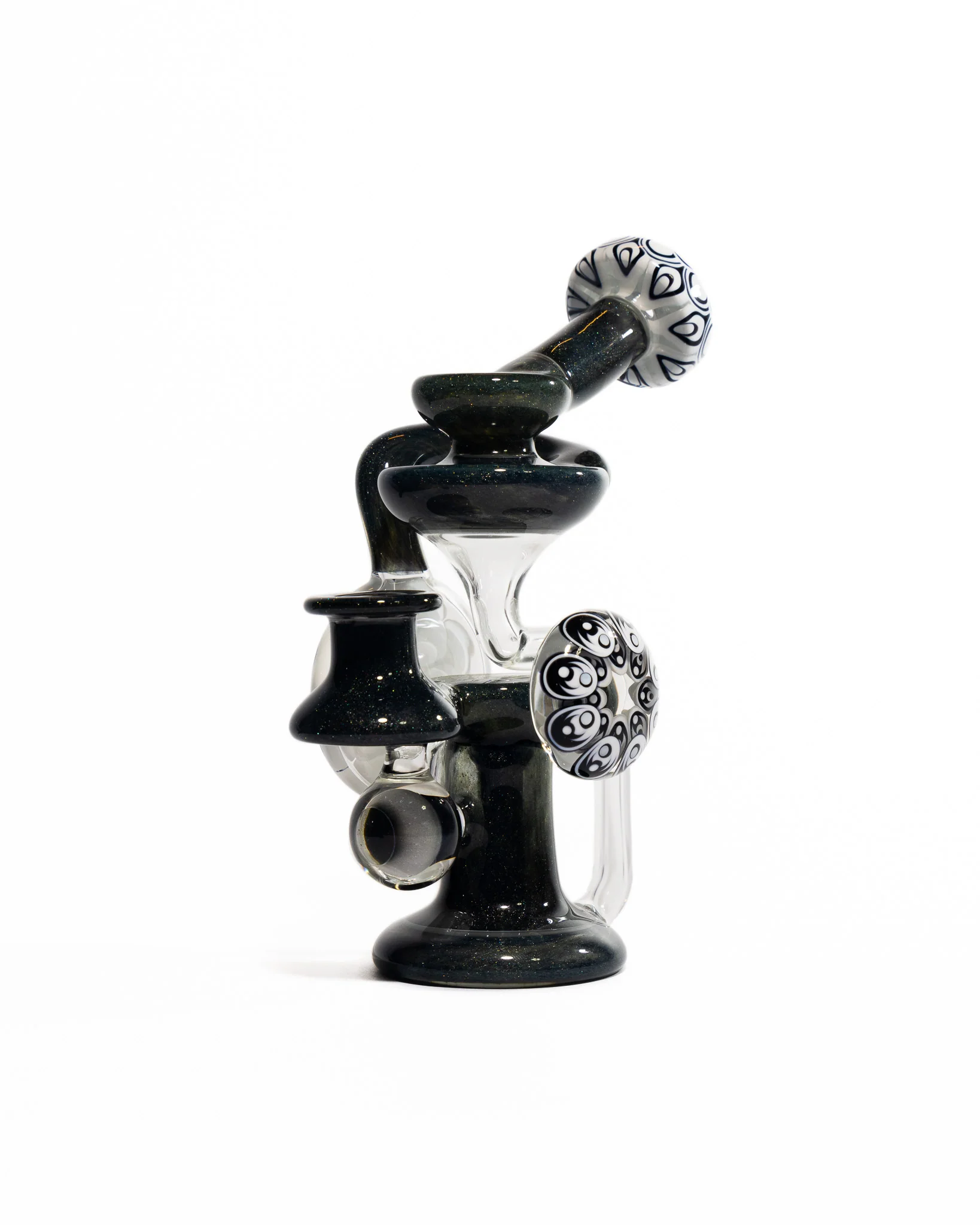 Robbie Lofland Glass x Padrick Newton - Sidecar Recycler - Black & White - Image 6