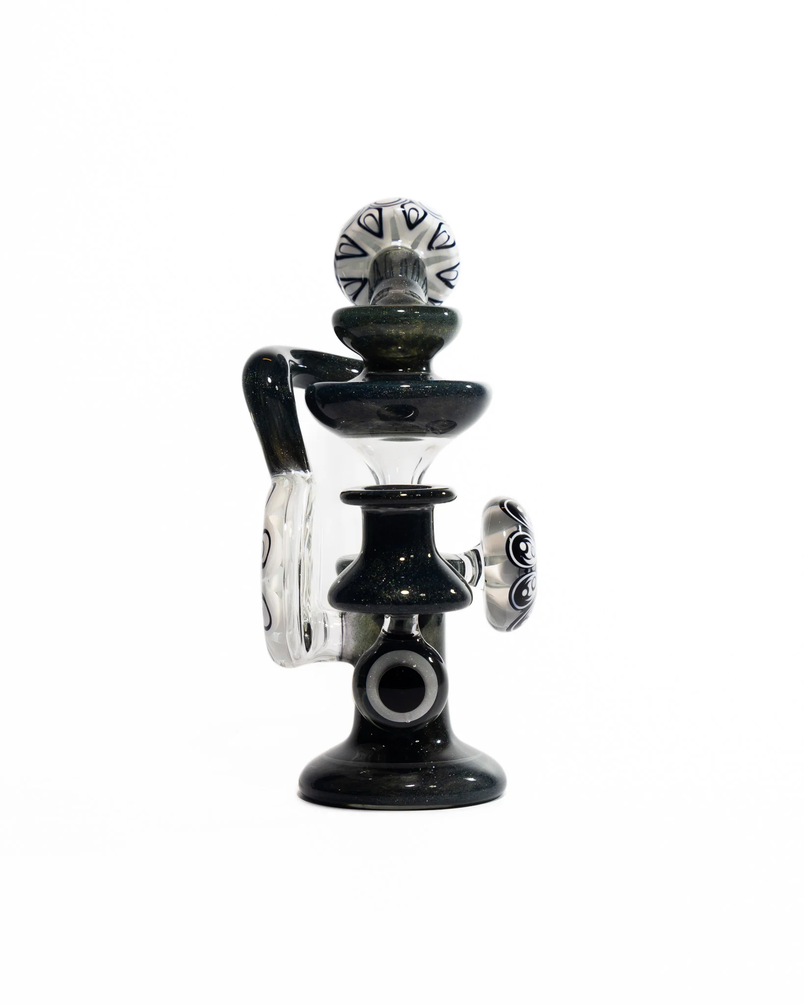 Robbie Lofland Glass x Padrick Newton - Sidecar Recycler - Black & White - Image 7