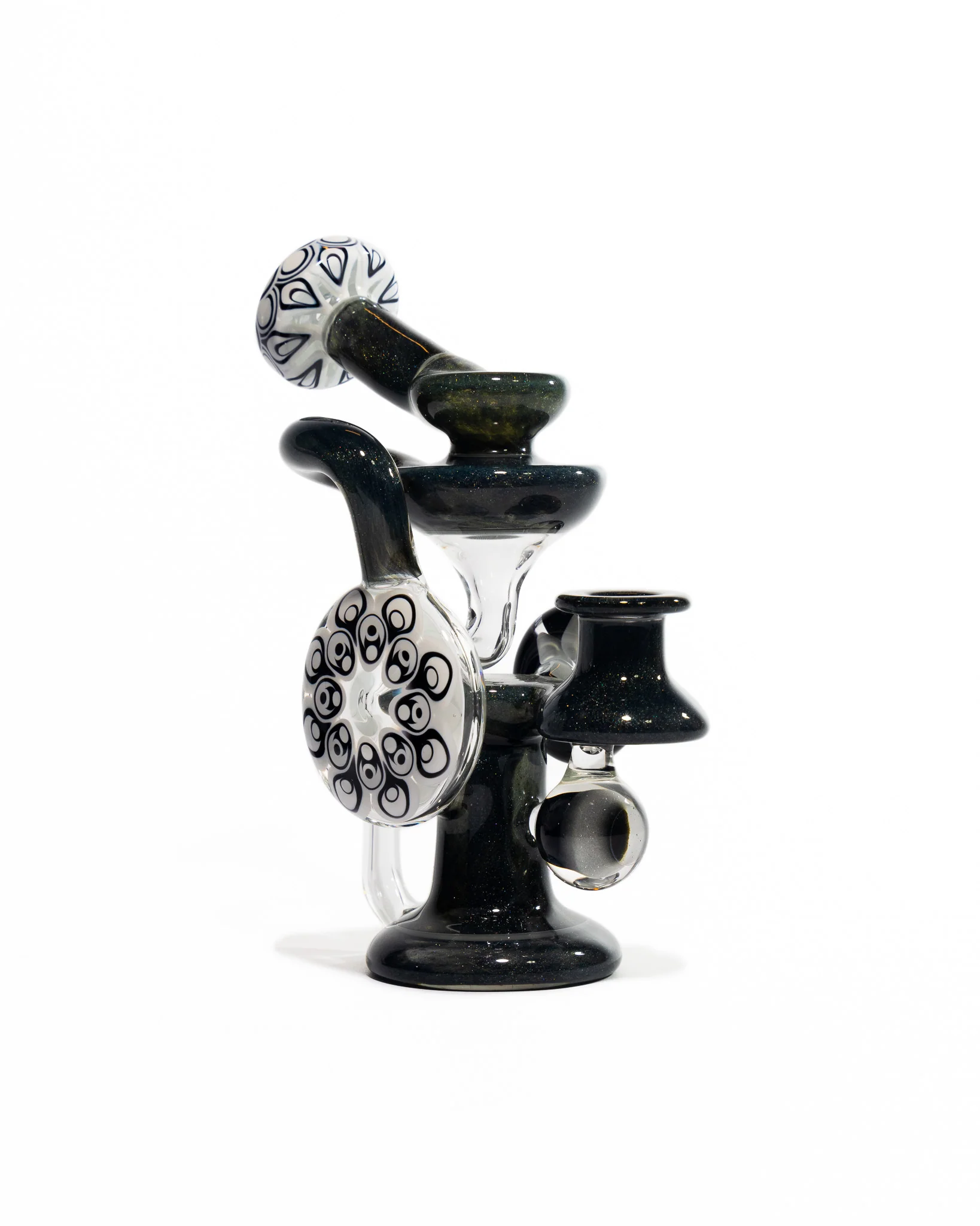 Robbie Lofland Glass x Padrick Newton - Sidecar Recycler - Black & White - Image 8