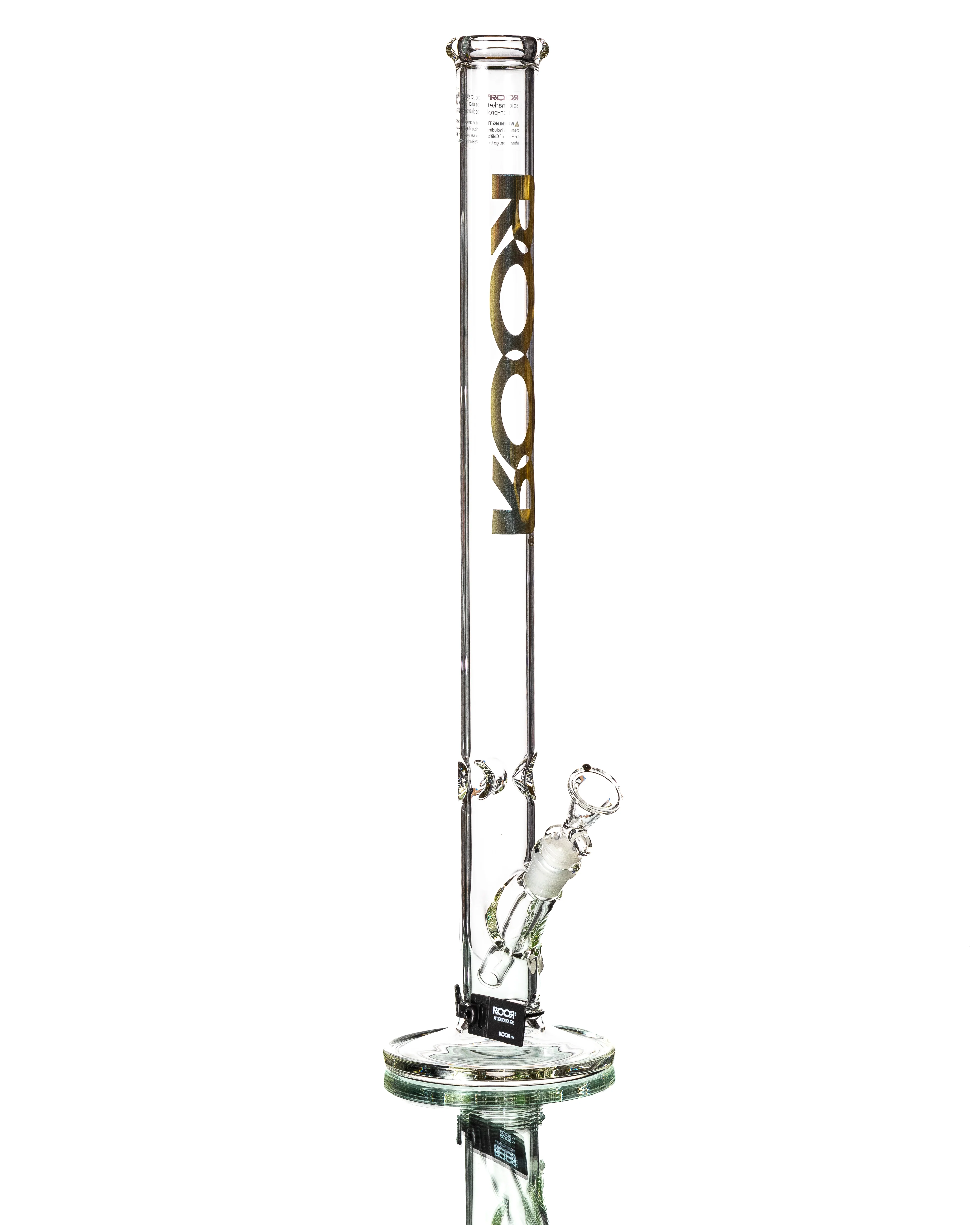 ROOR - 22" Straight Tube - Clear & Gold - Image 4