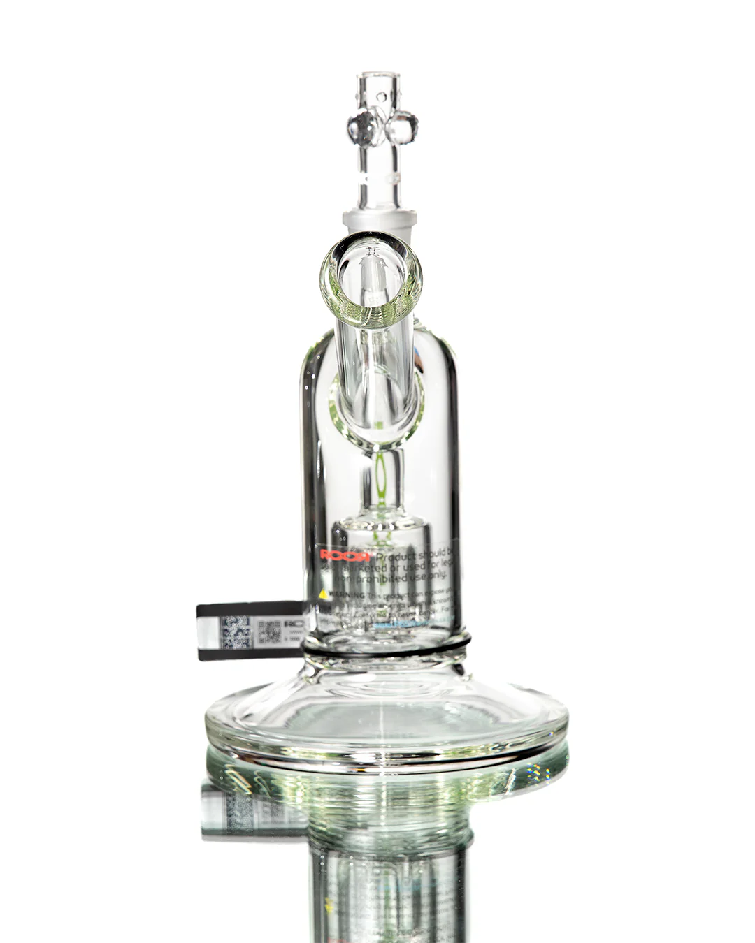ROOR - Clear/Green Barrel Perc Bubbler - Image 4