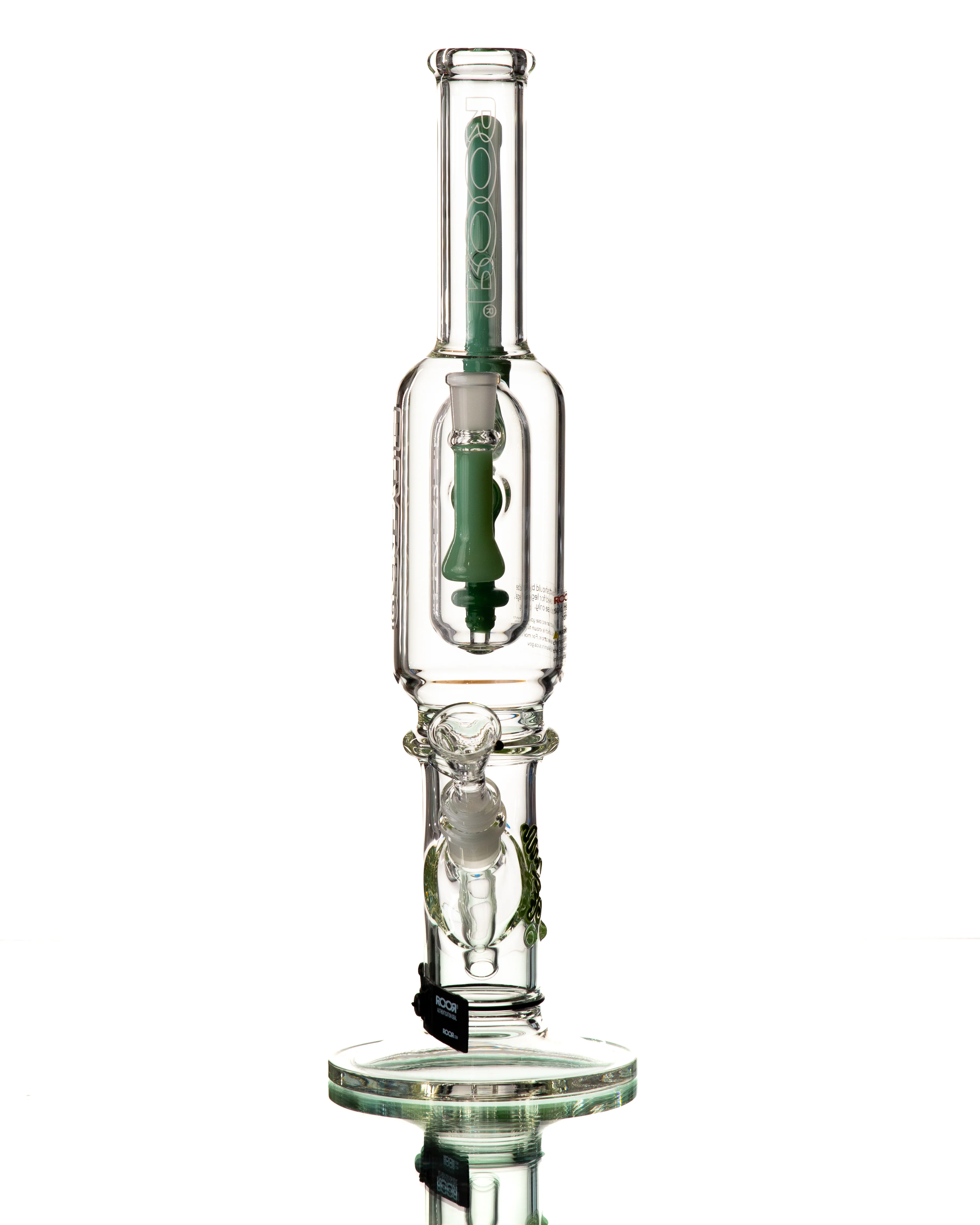 ROOR - 16" X 1130 Straight Tube - Clear & Green - Image 3