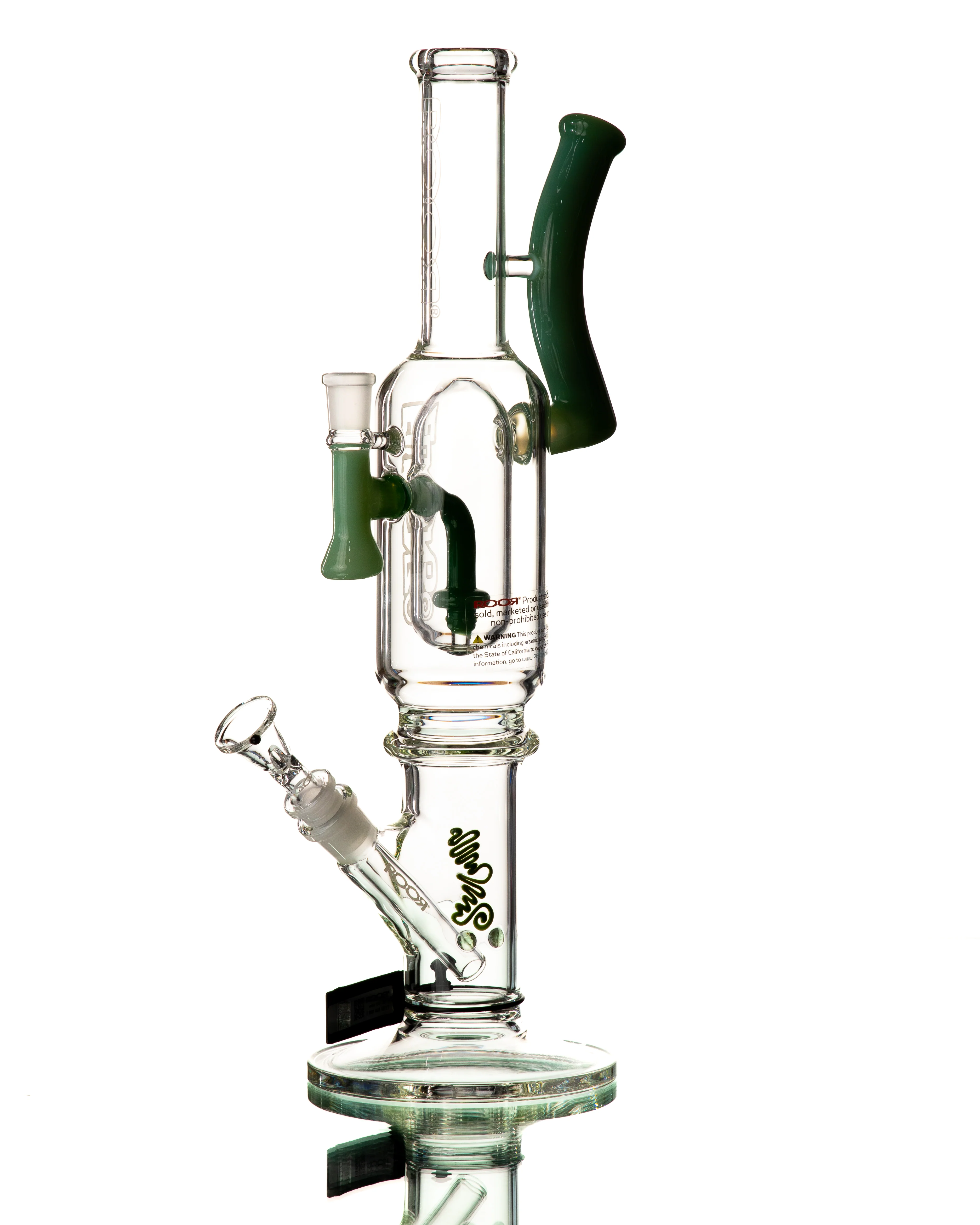 ROOR - 16" X 1130 Straight Tube - Clear & Green - Image 4