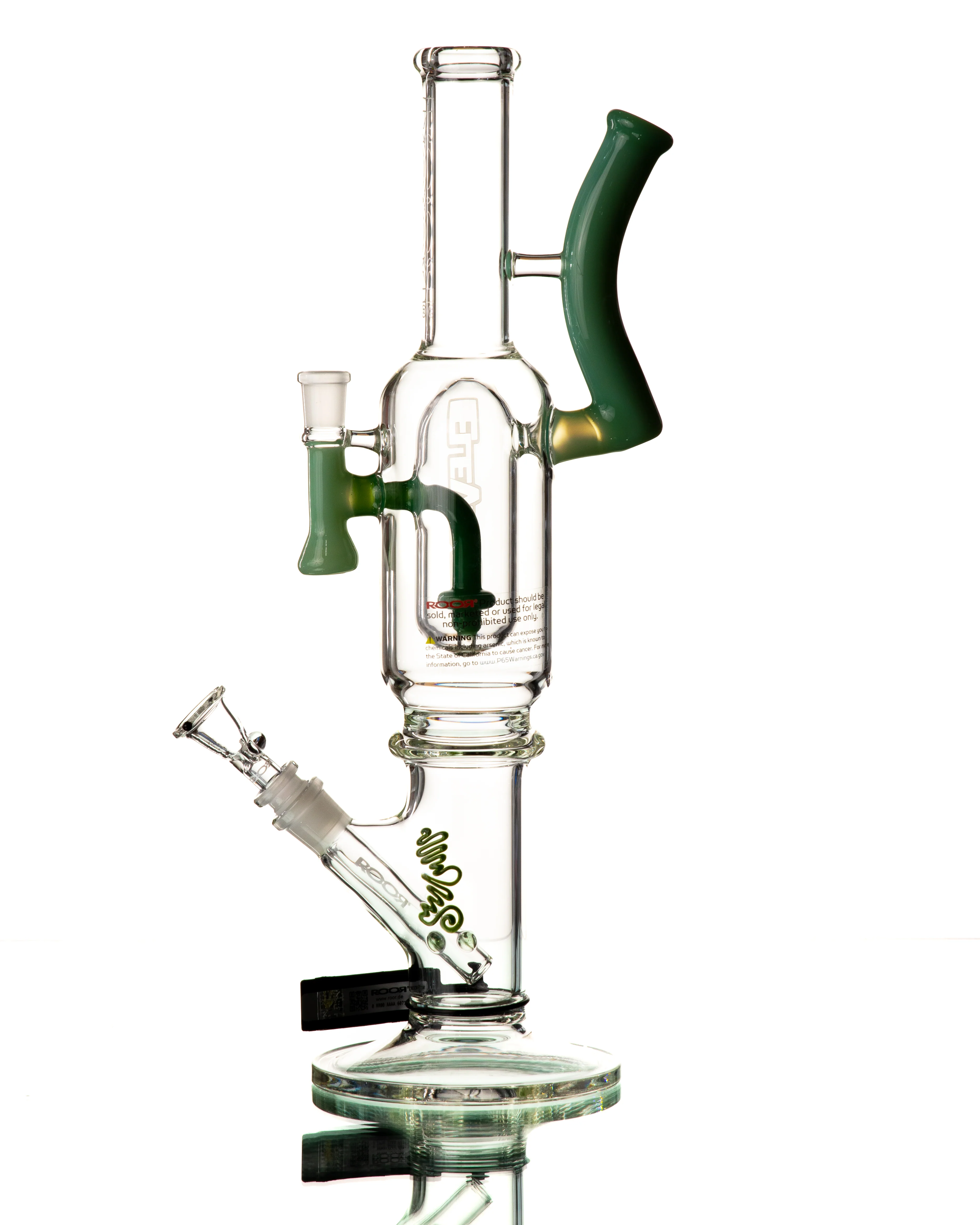 ROOR - 16" X 1130 Straight Tube - Clear & Green - Image 5