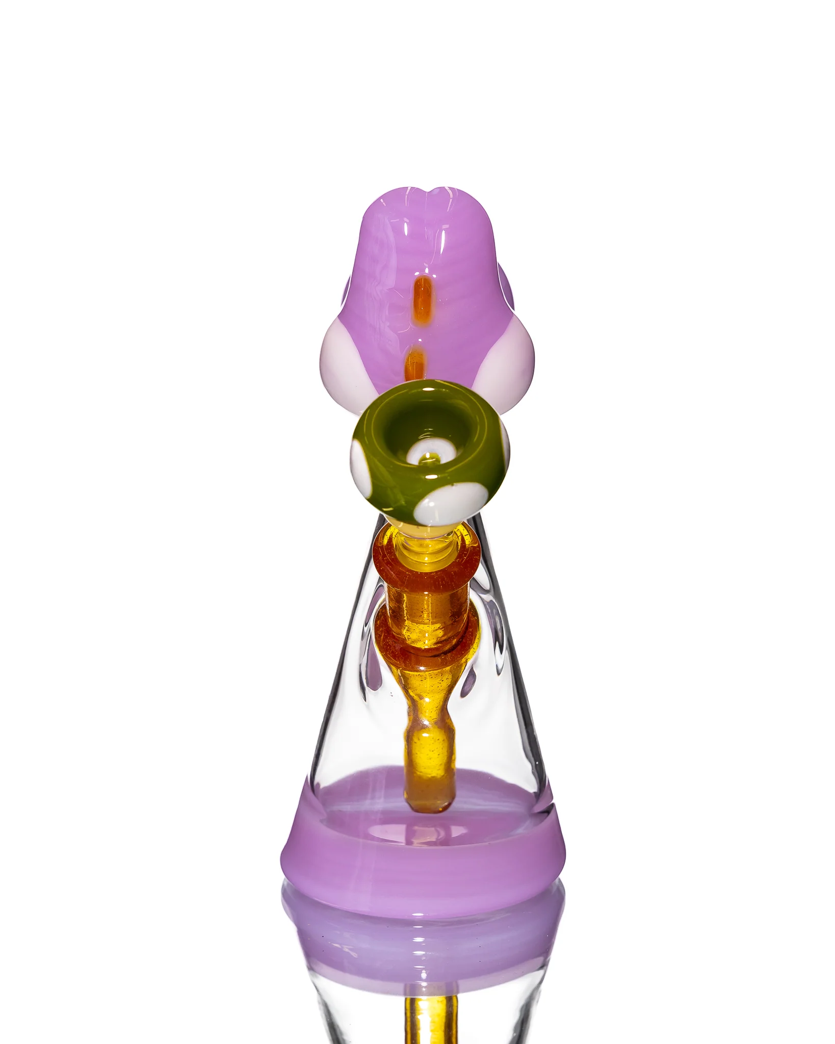 Saiyan Glass - Jammer - Pink Yoshi with Matching Bowl - Image 5