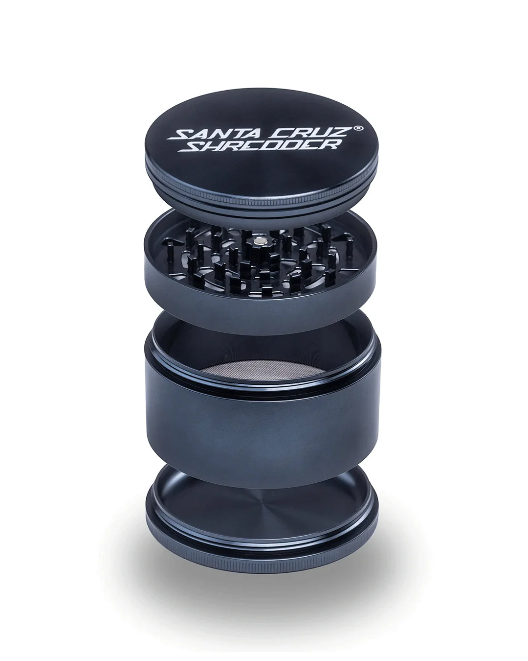 Santa Cruz Shredder - Aluminum 4 Piece Herb Grinders - Jumbo - Image 4
