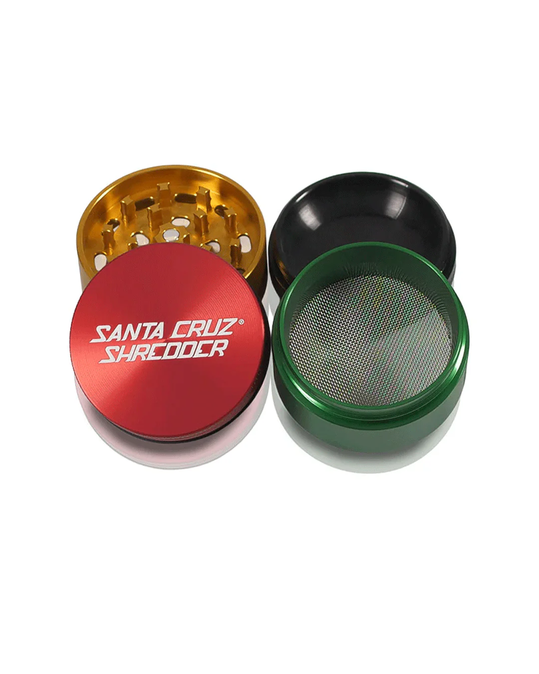 Santa Cruz Shredder - Aluminum 4 Piece Herb Grinders - Medium - Image 21