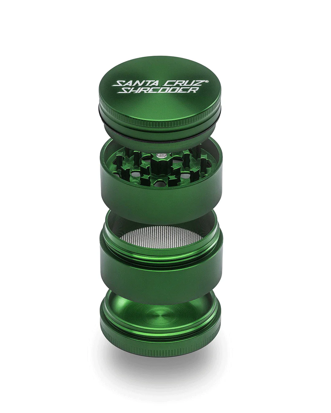 Santa Cruz Shredder - Aluminum 4 Piece Herb Grinders - Medium - Image 7