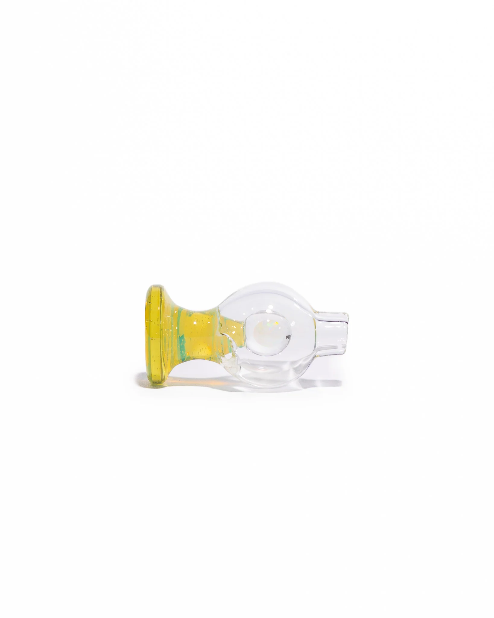 Soup Glass - Puffco Bubble Cap - Yellow/Clear (CFL) - Image 6