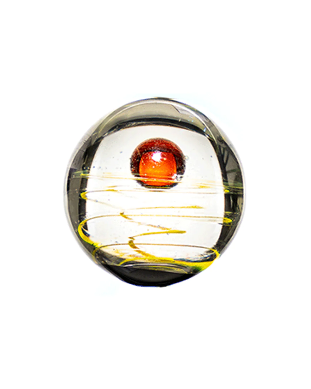 Top Marble Carb Cap - Spiral - Red - Image 2