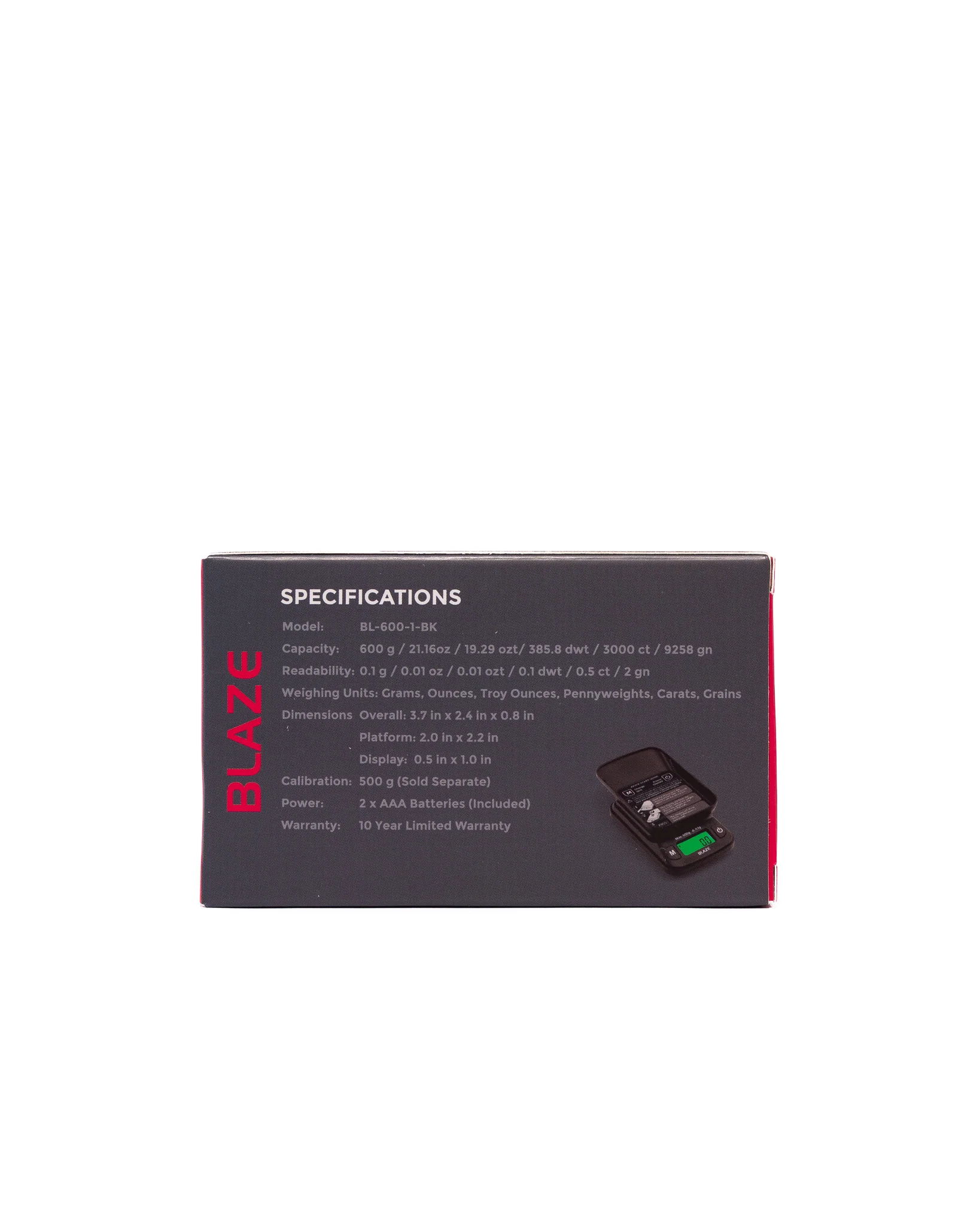 Truweight - Blaze Digital Pocket Scale - 600g x 0.1g - Image 3